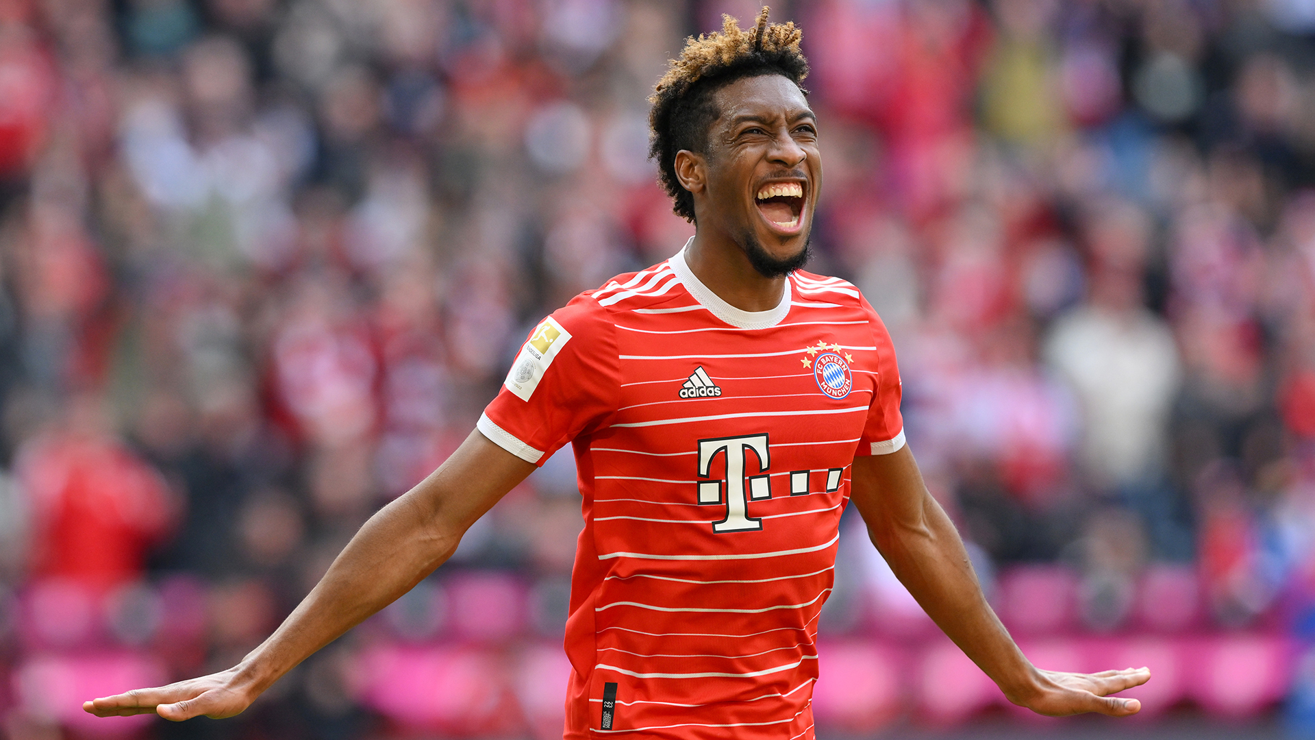 Kingsley Coman celebration FC Bayern