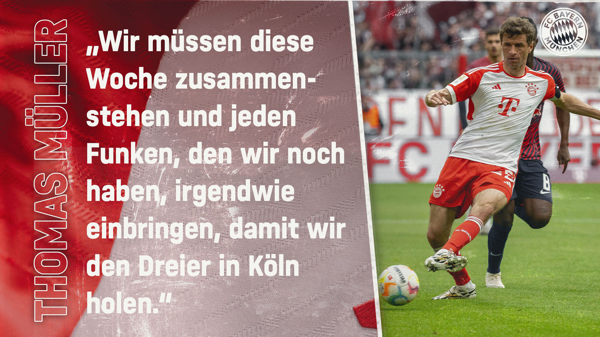 Thomas Müller zum Bundesliga-Spiel gegen RB Leipzig