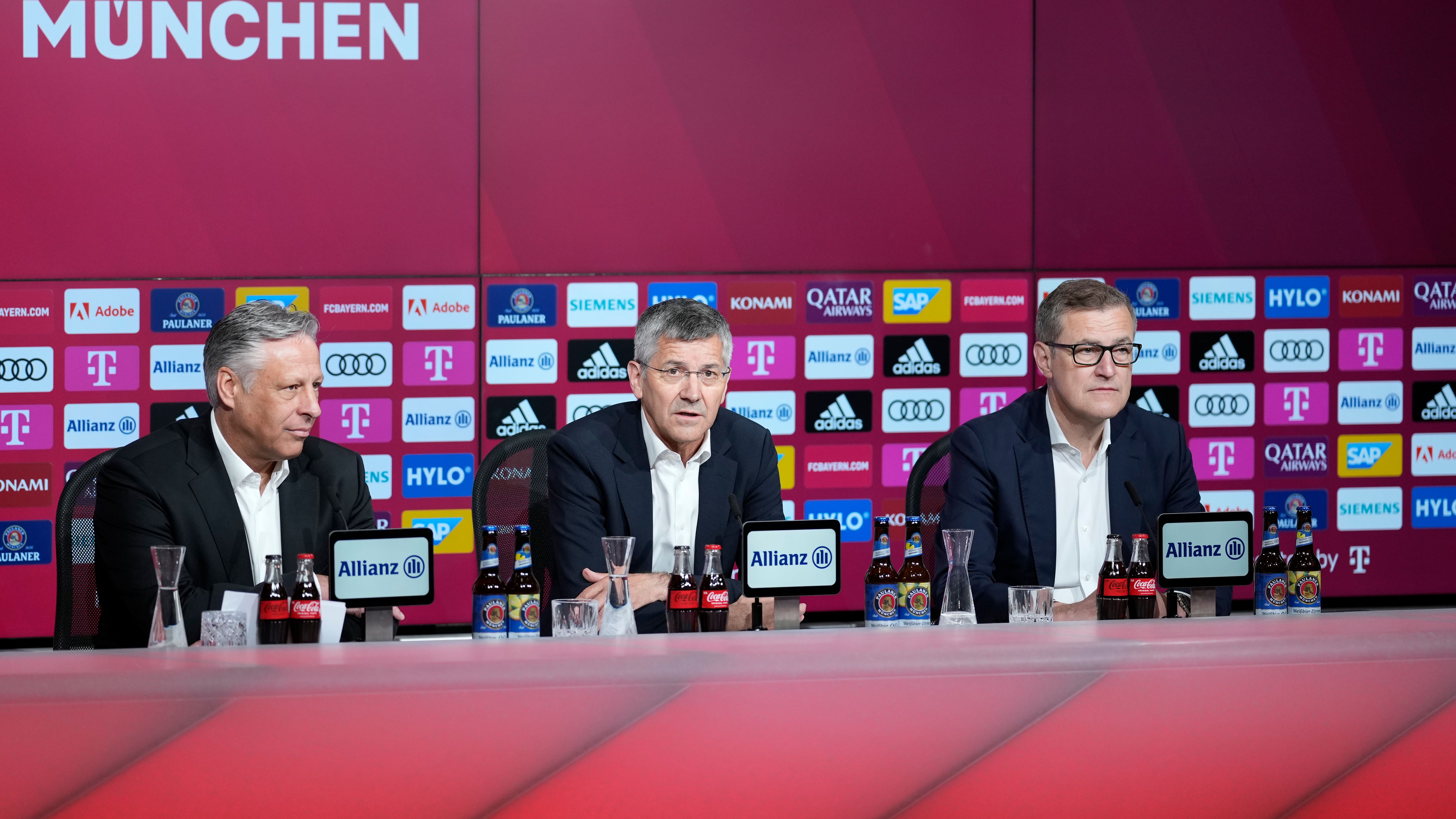 Dreesen Hainer press conference FC Bayern