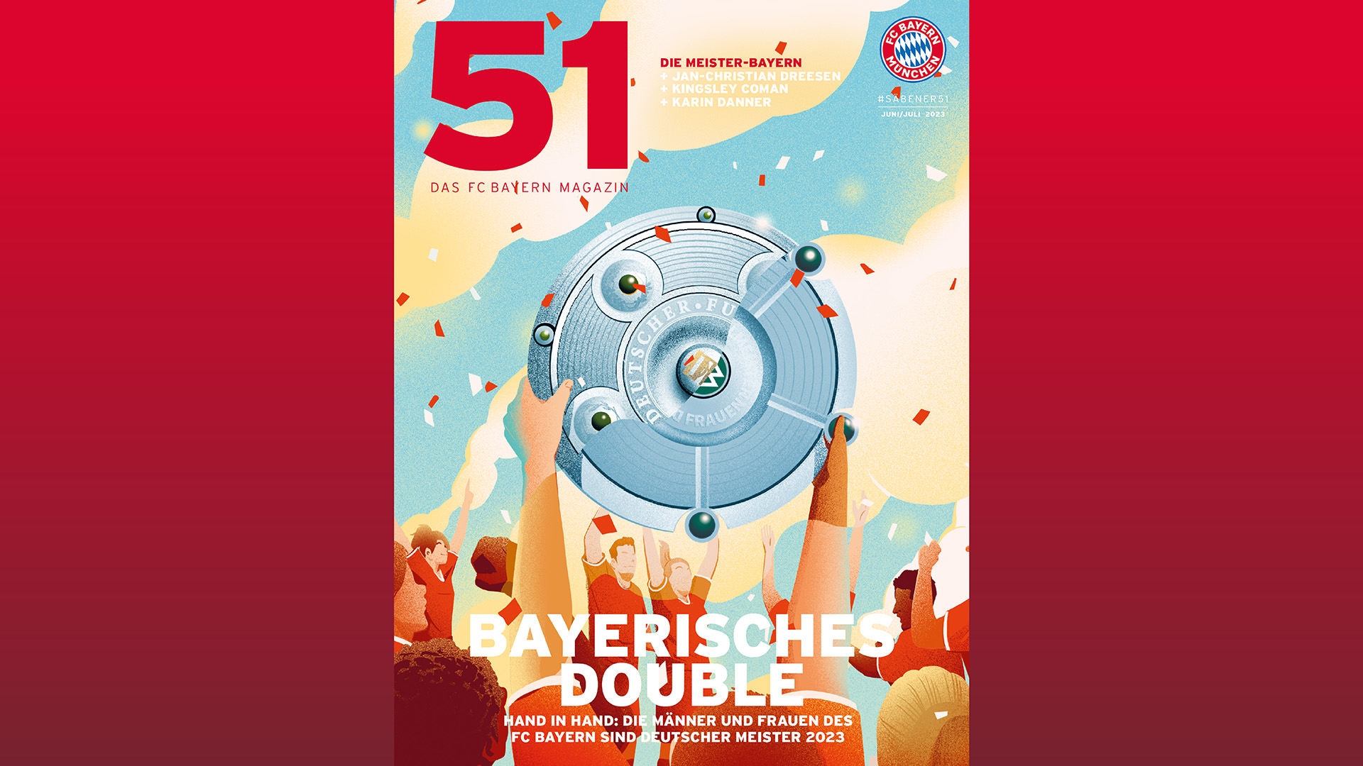 Cover FC Bayern Magazin 51 Juni/Juli 2023