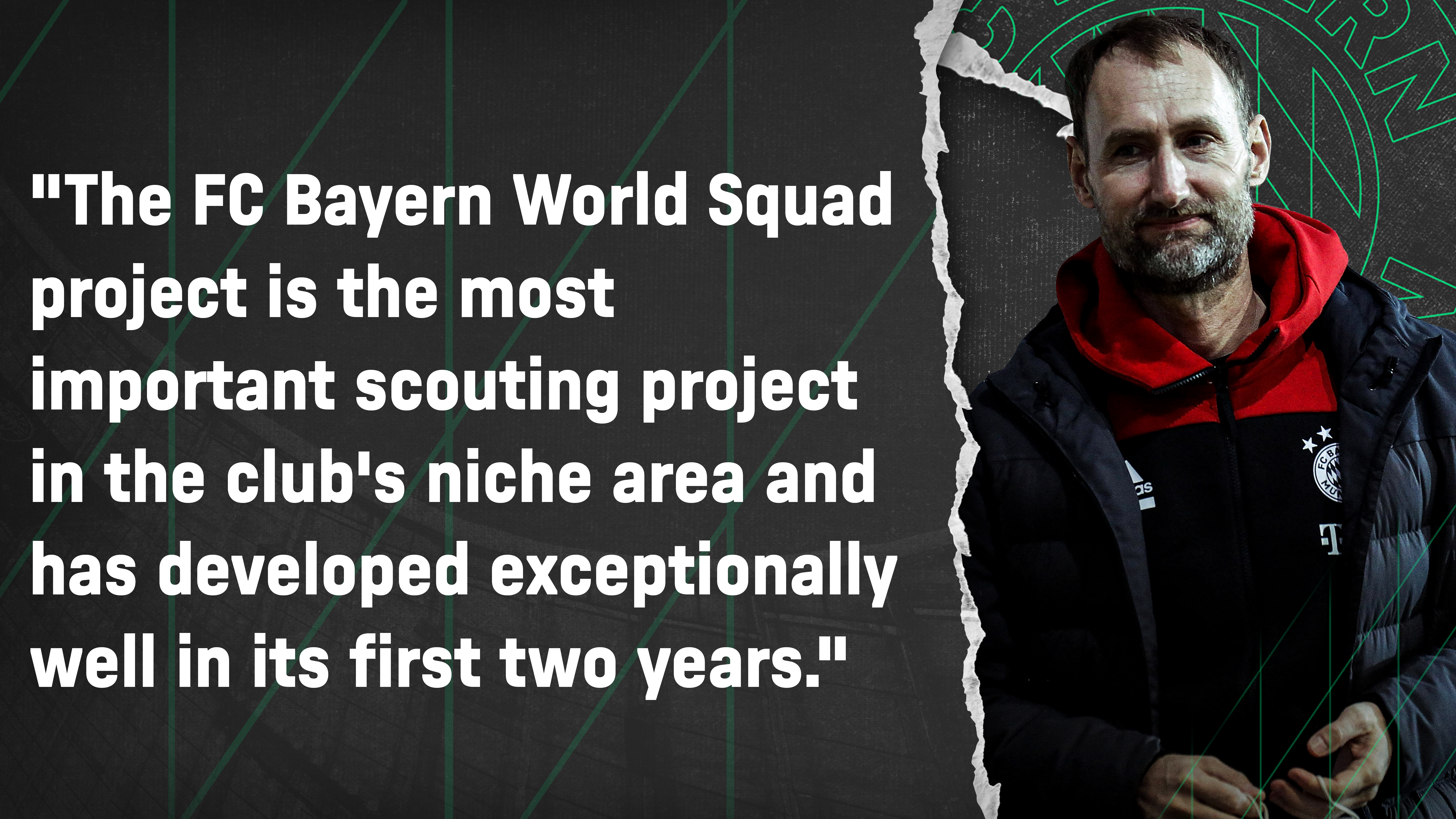 Jochen Sauer on the FC Bayern World Squad.