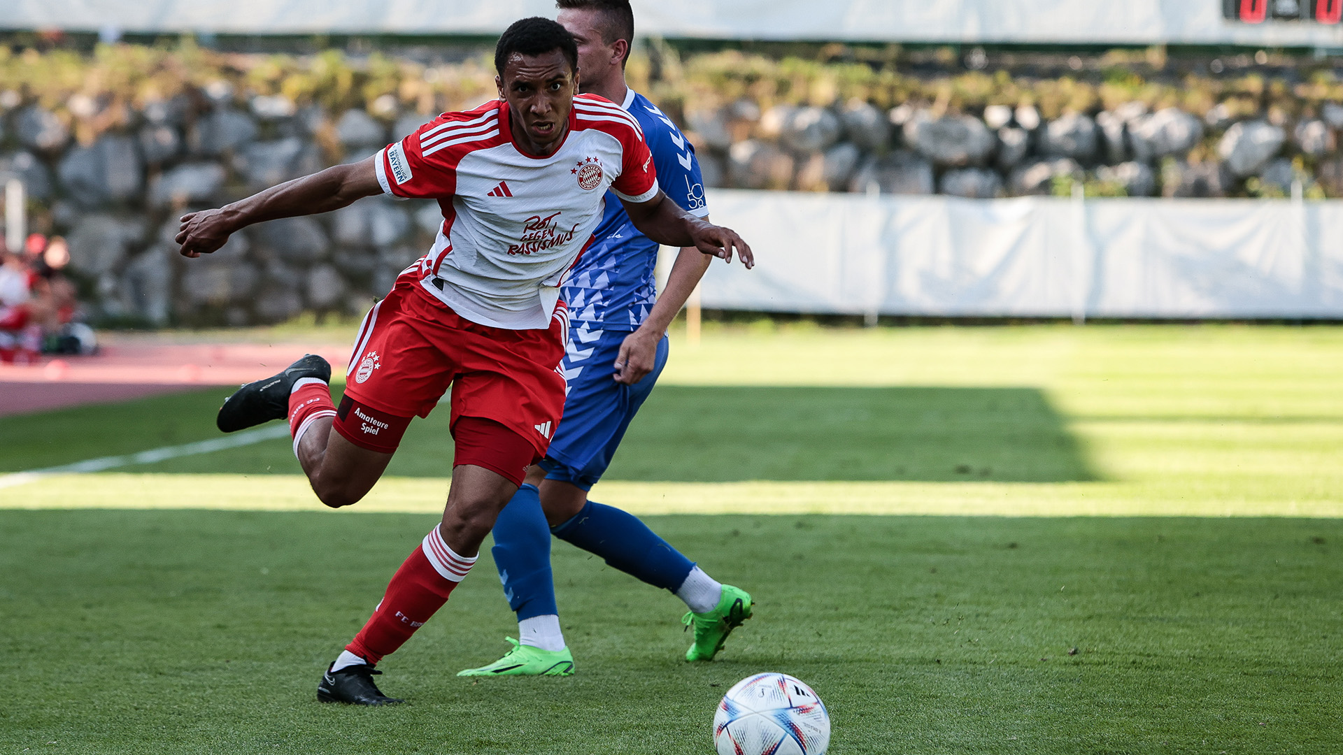 FC Bayern Amateure, Vincent Manuba, Zweikampf