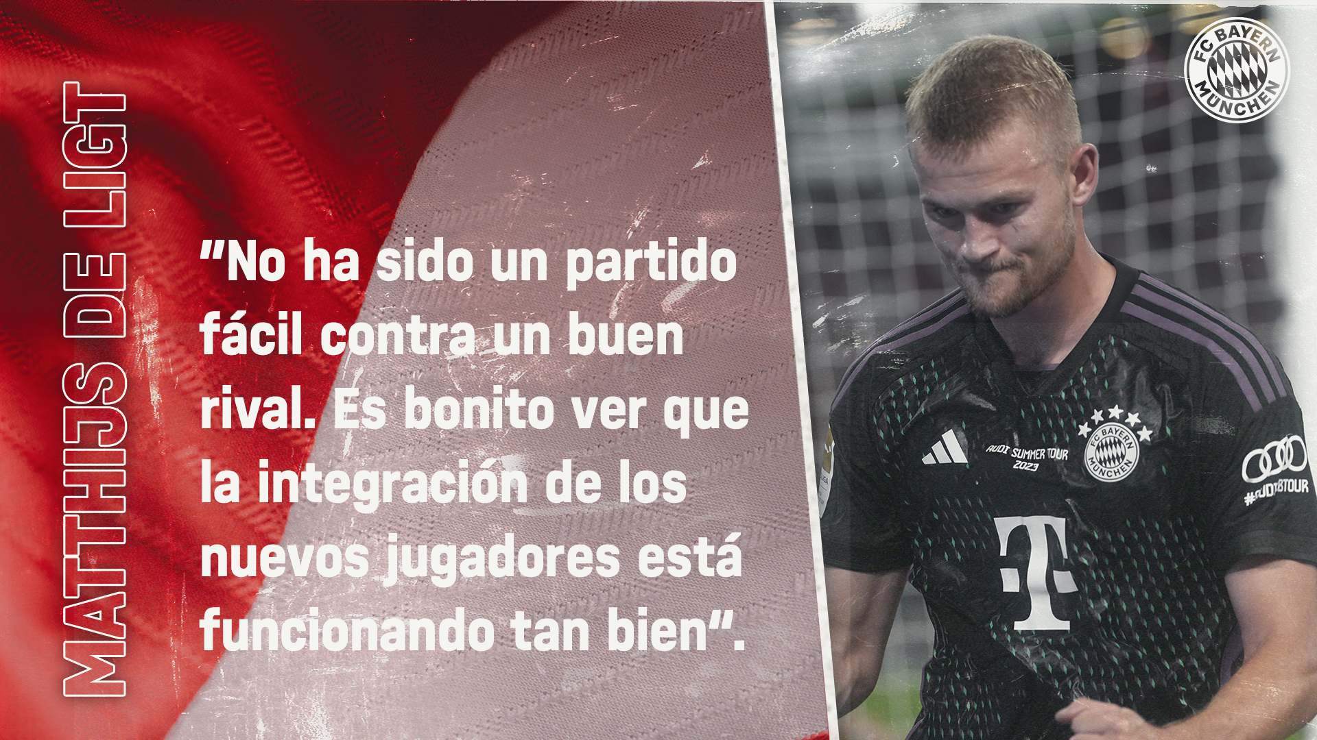 Matthijs de Ligt sobre el amistoso contra el Liverpool