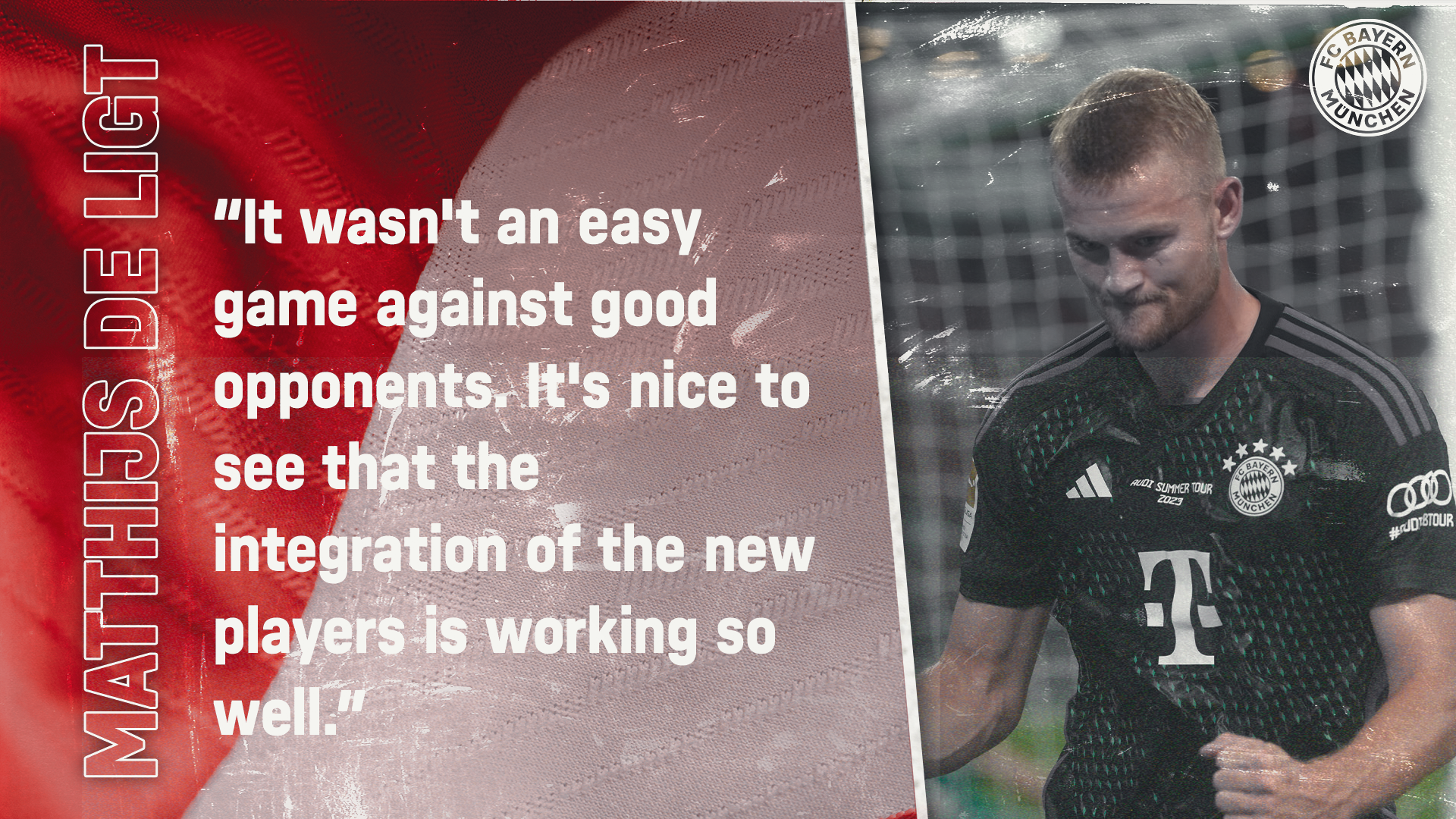 Matthijs de Ligt on the Singapore Trophy vs. Liverpool