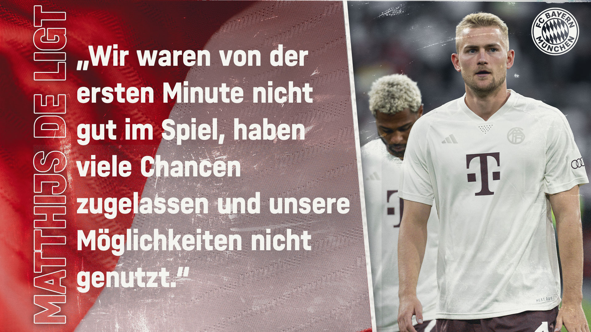 Matthijs de Ligt zum DFL-Supercup 2023 gegen RB Leipzig