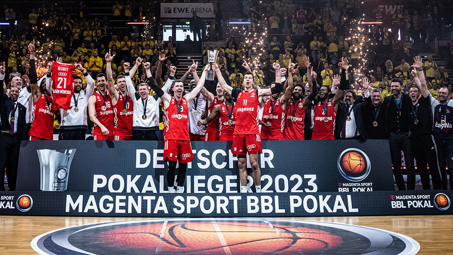 Die Bayern als Deutscher Pokalsieger 2023