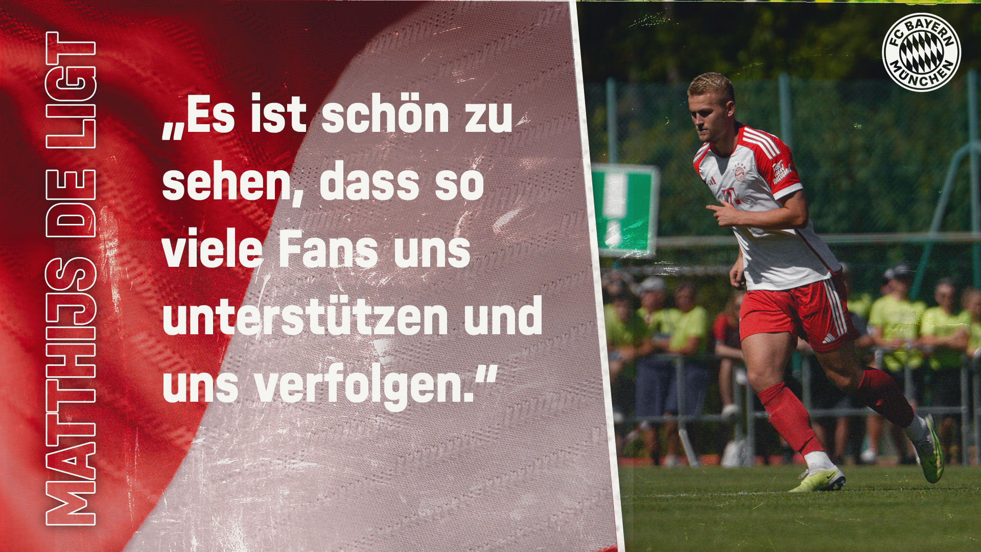 Matthijs de Ligt zum Traumspiel in Südtirol gegen den Fanclub „Weinbeisser Kaltern“