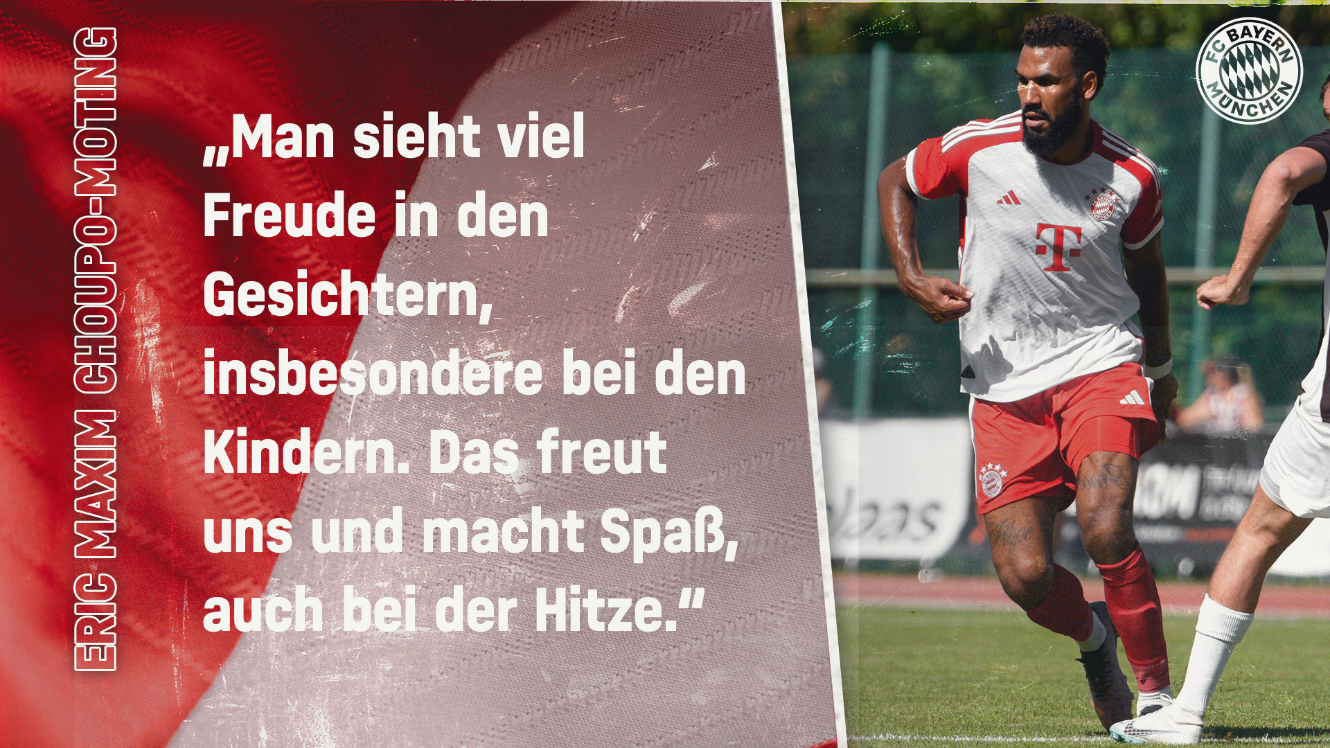 Eric Maxim Choupo-Moting zum Traumspiel in Südtirol gegen den Fanclub „Weinbeisser Kaltern“