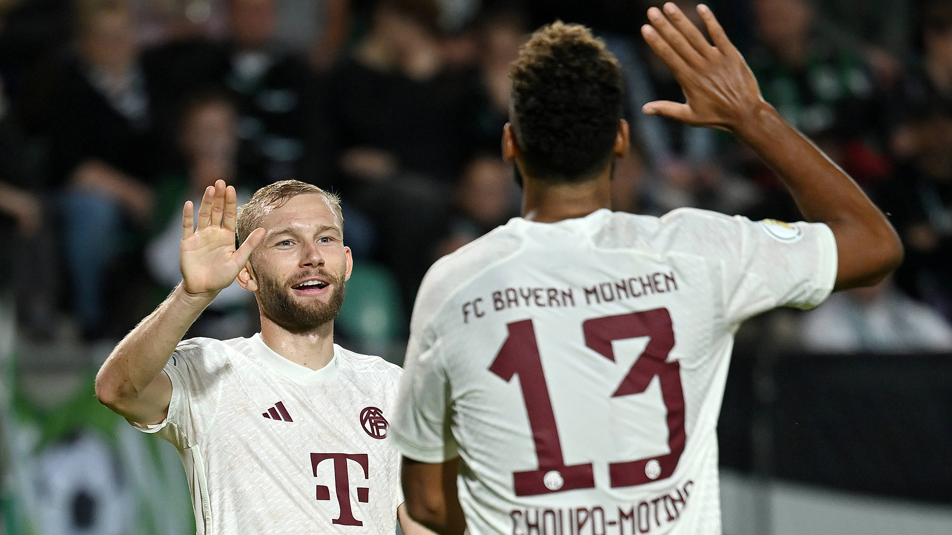 Konrad Laimer, goal celebration, FC Bayern