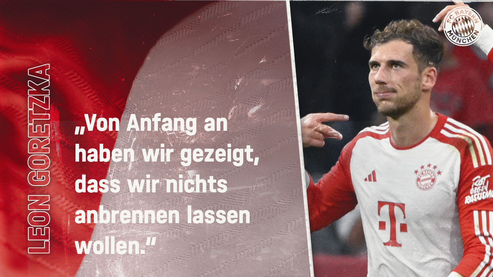 Leon Goretzka zum Bundesliga-Spiel gegen den SC Freiburg