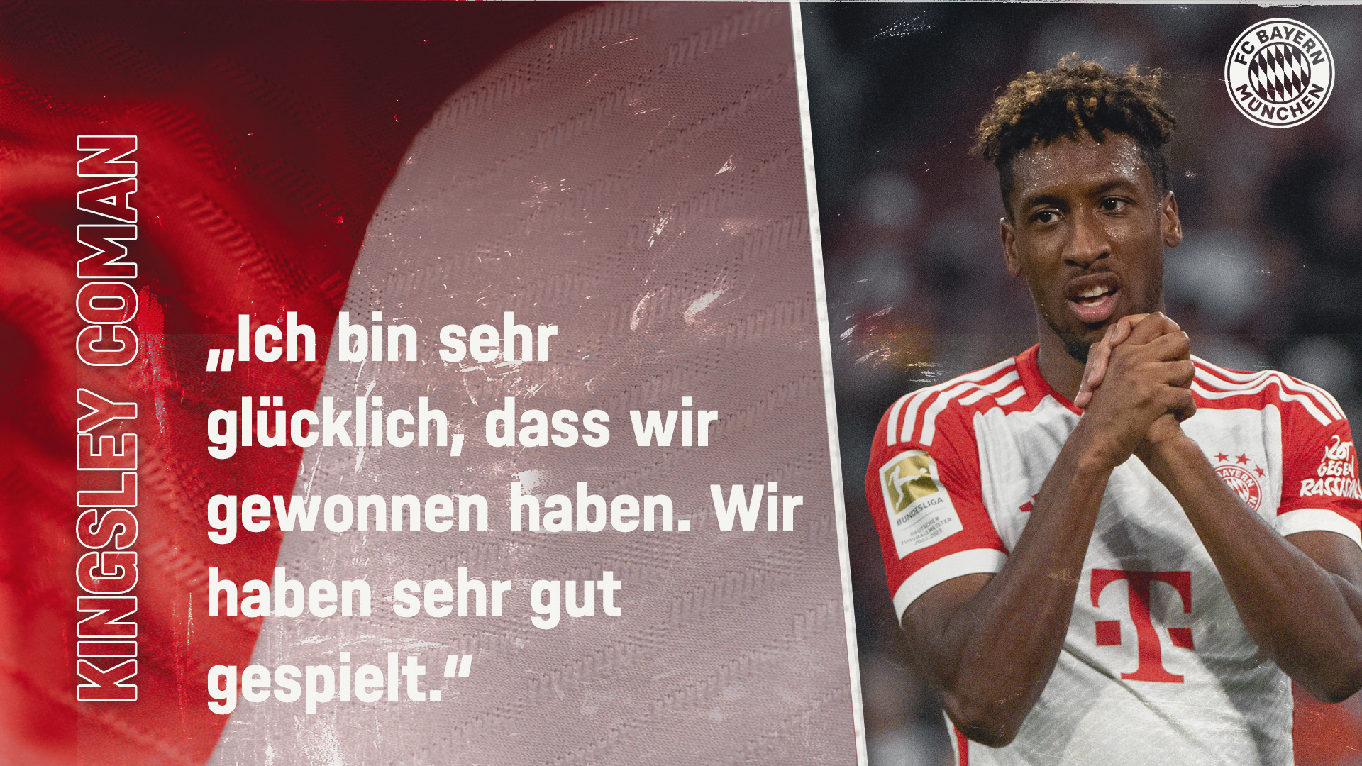 Kingsley Coman zum Bundesliga-Spiel gegen den SC Freiburg