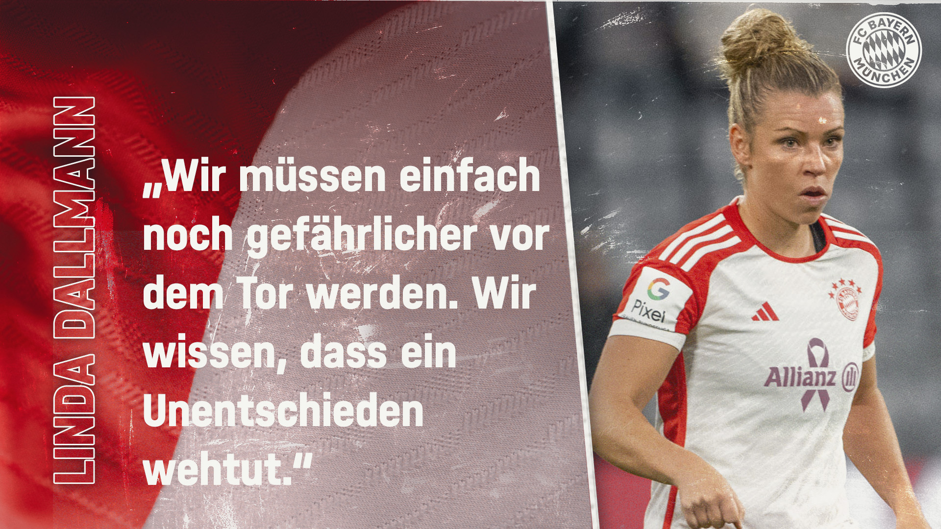 Linda Dallmann zum Spiel gegen Eintracht Frankfurt