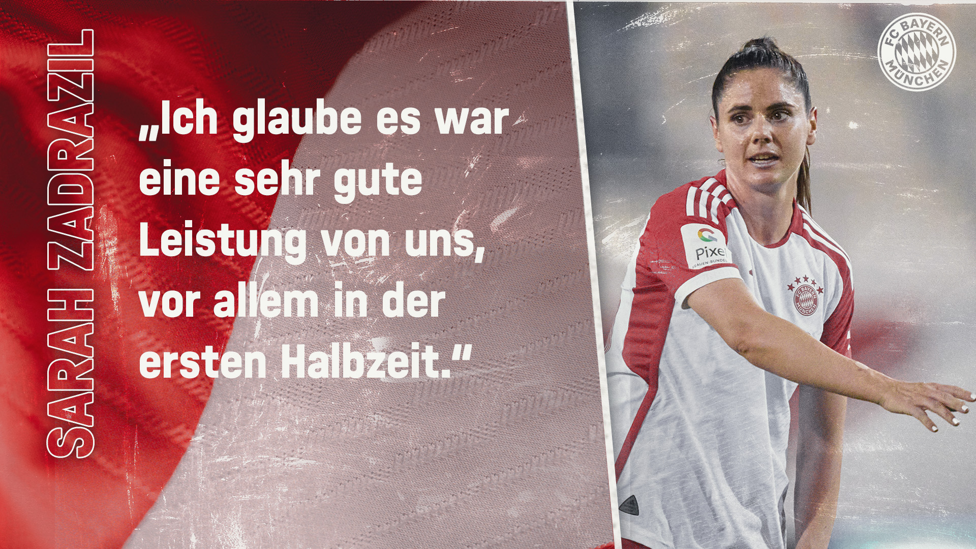 Sarah Zadrazil zum Spiel gegen den VfL Wolfsburg