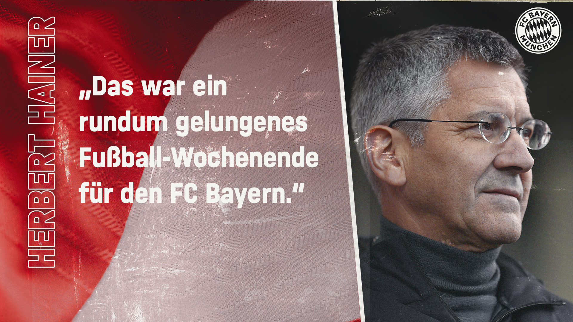 Herbert Hainer zum Spiel gegen den VfL Wolfsburg