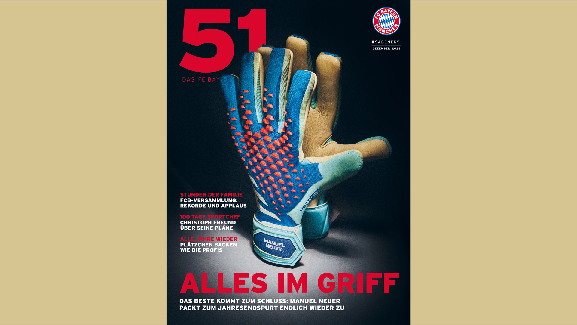 Cover FC Bayern Magazin 51 Dezember 2023