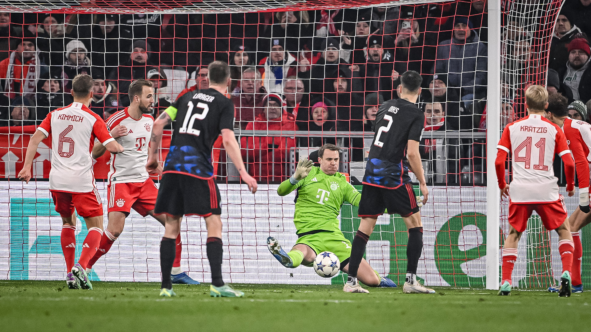 Spielszene aus der Champions League-Partie FC Bayern gegen FC Kopenhagen