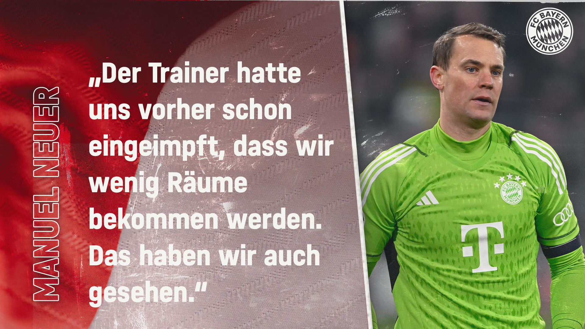 Manuel Neuer zum Champions League-Spiel gegen den FC Kopenhagen