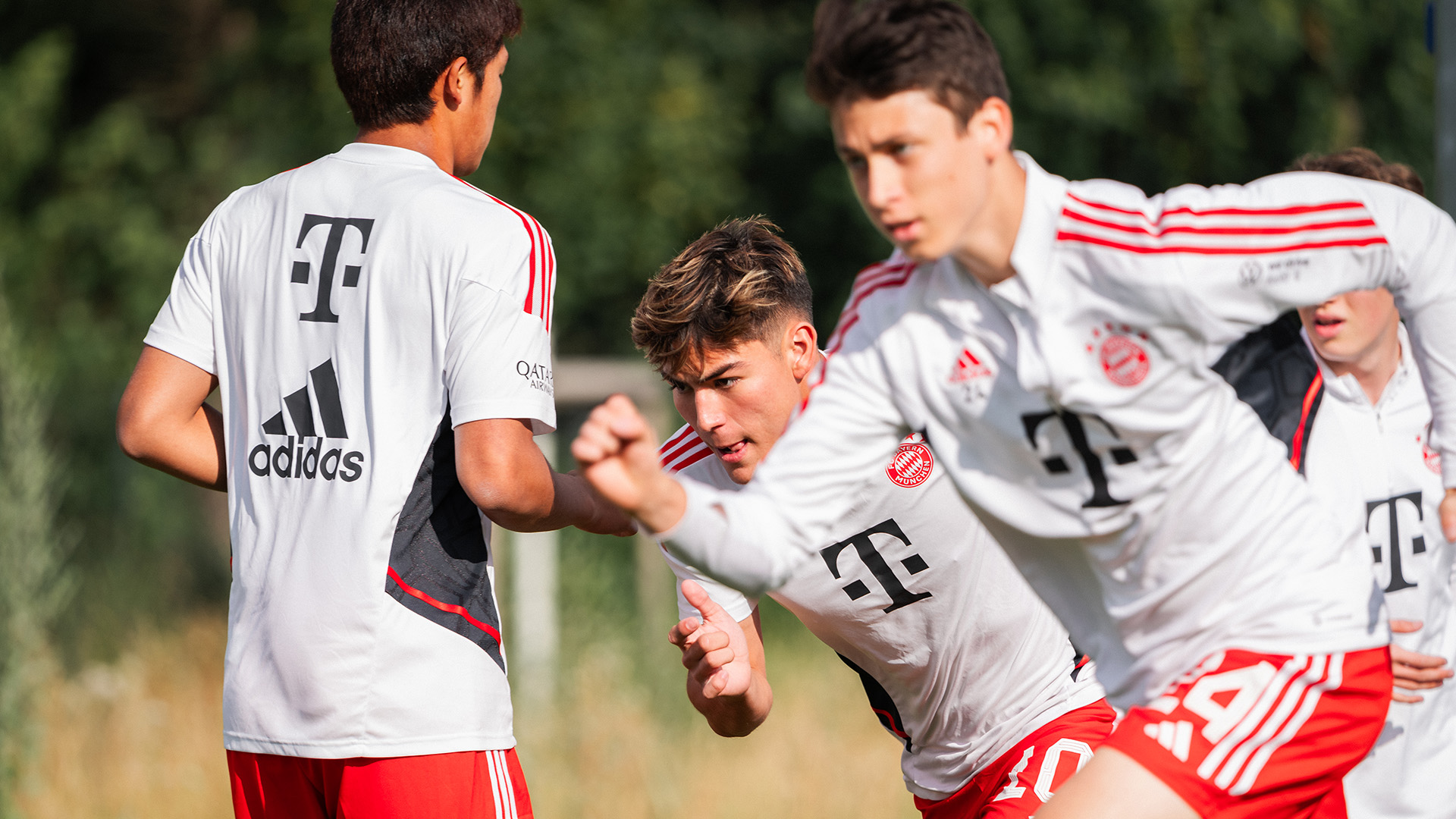 Spieler der FC Bayern World Squad beim Training