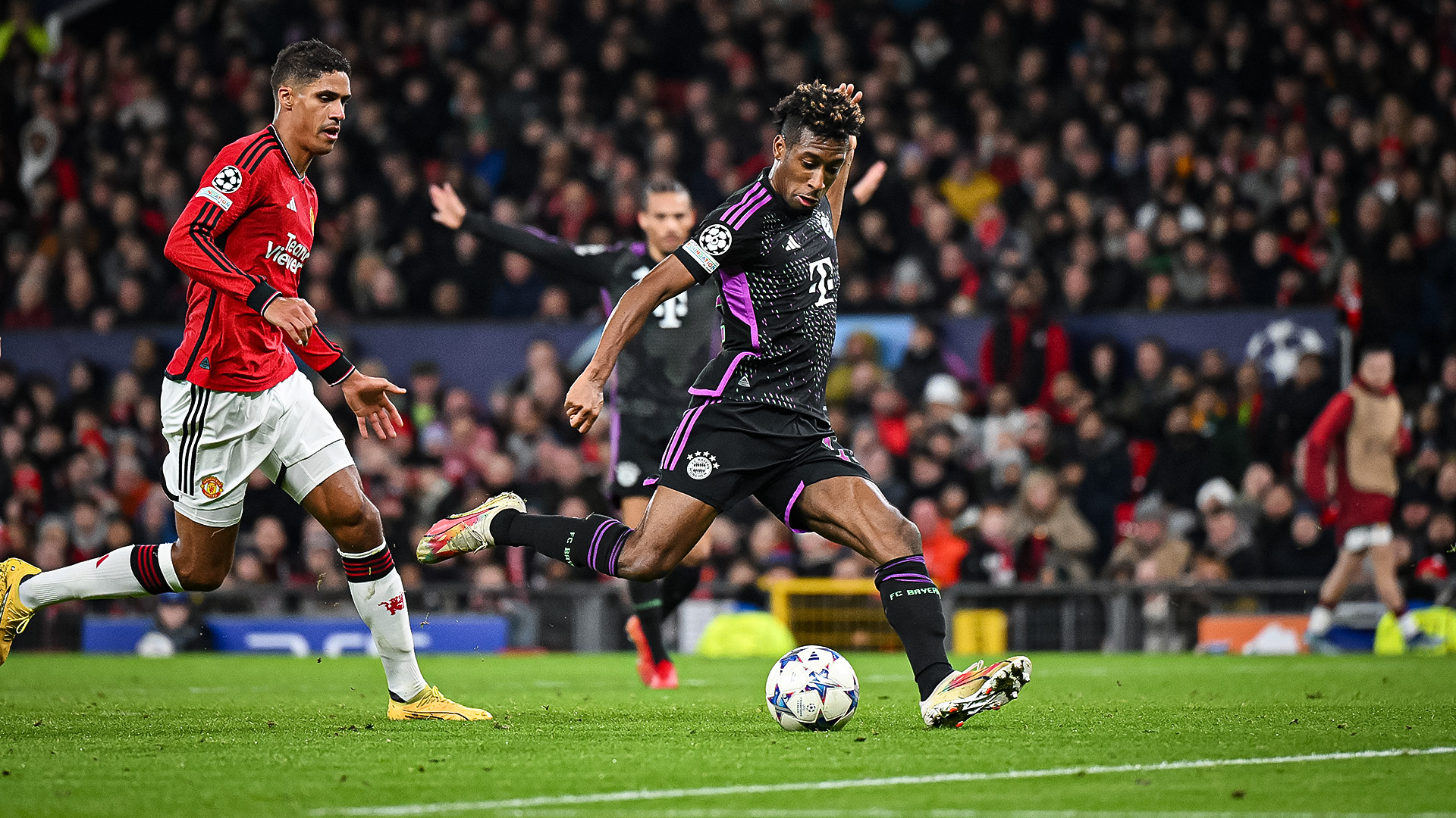 Partido de la Champions League entre el Manchester United y el FC Bayern