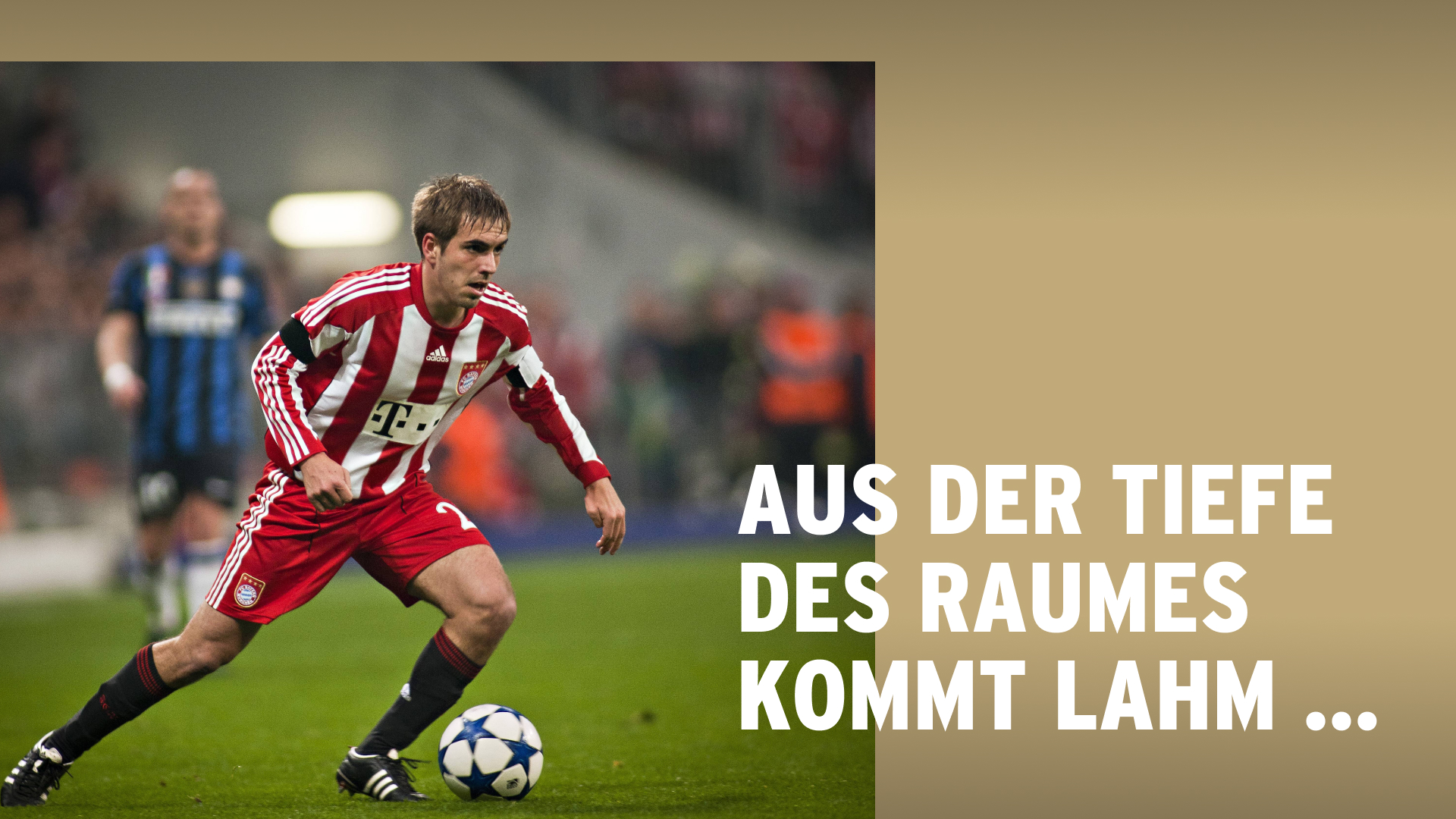 Philipp Lahm bei der Spieleröffnung.