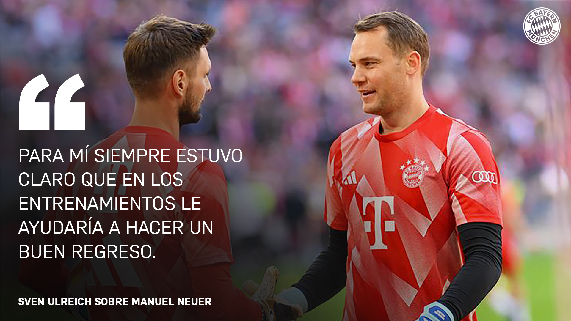 Cita Sven Ulreich sobre Manuel Neuer