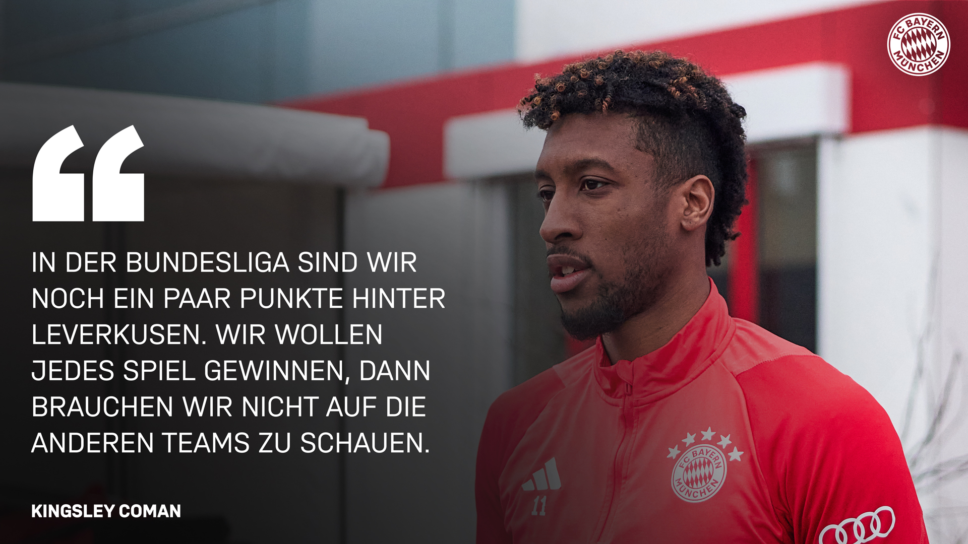 Kingsley Coman über die Ziele des FC Bayern für die Rückrunde.