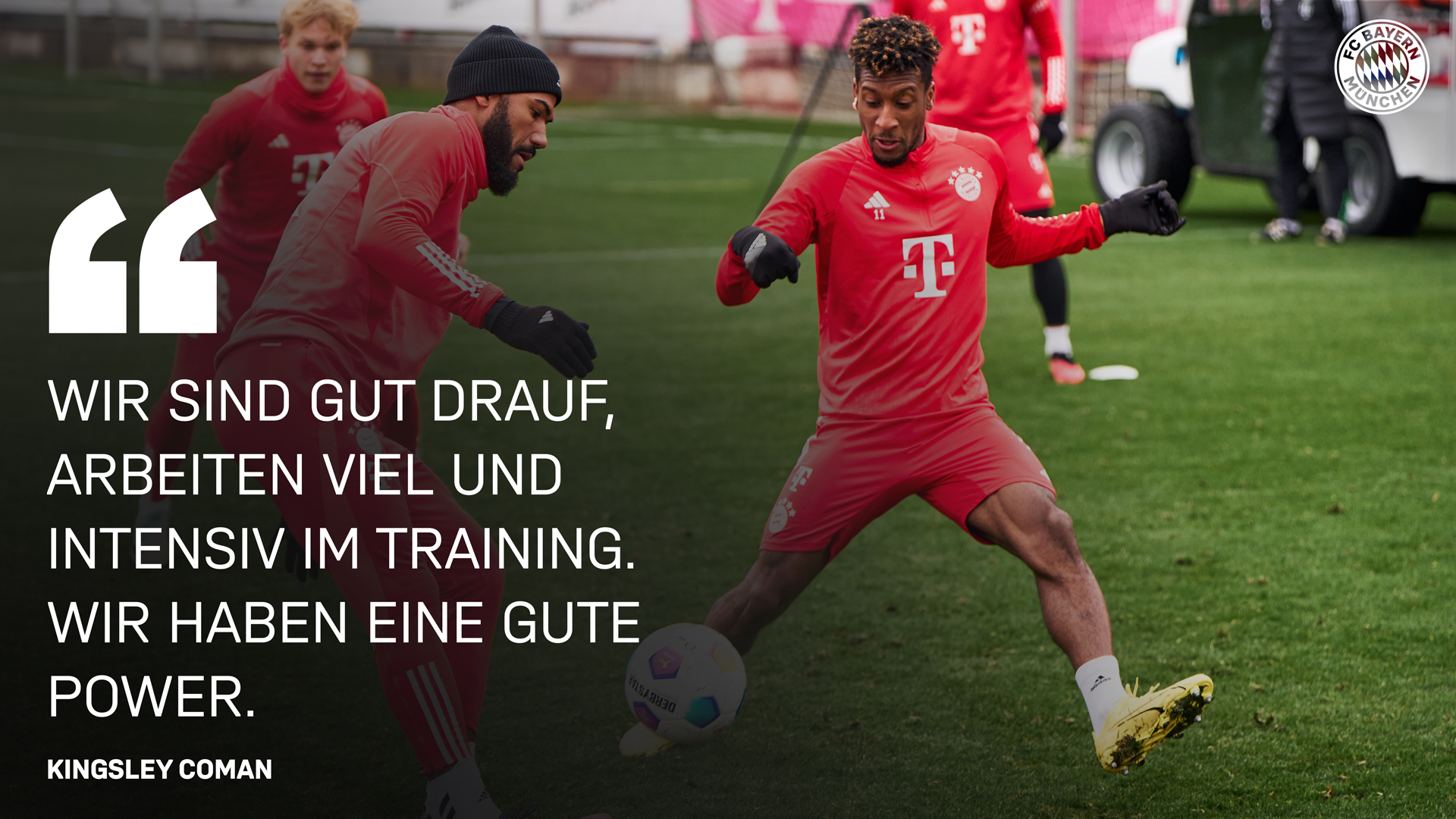 Kingsley Coman über die Vorbereitung des FC Bayern auf die Rückrunde.