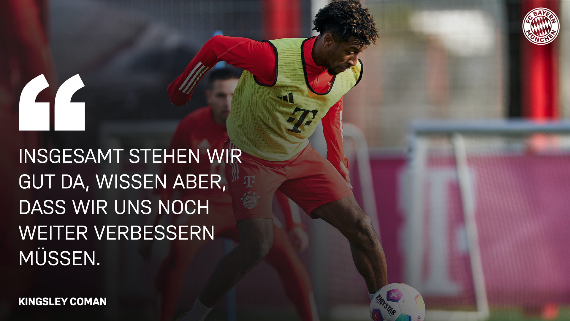 Kingsley Coman über die bisherige Saison des FC Bayern.