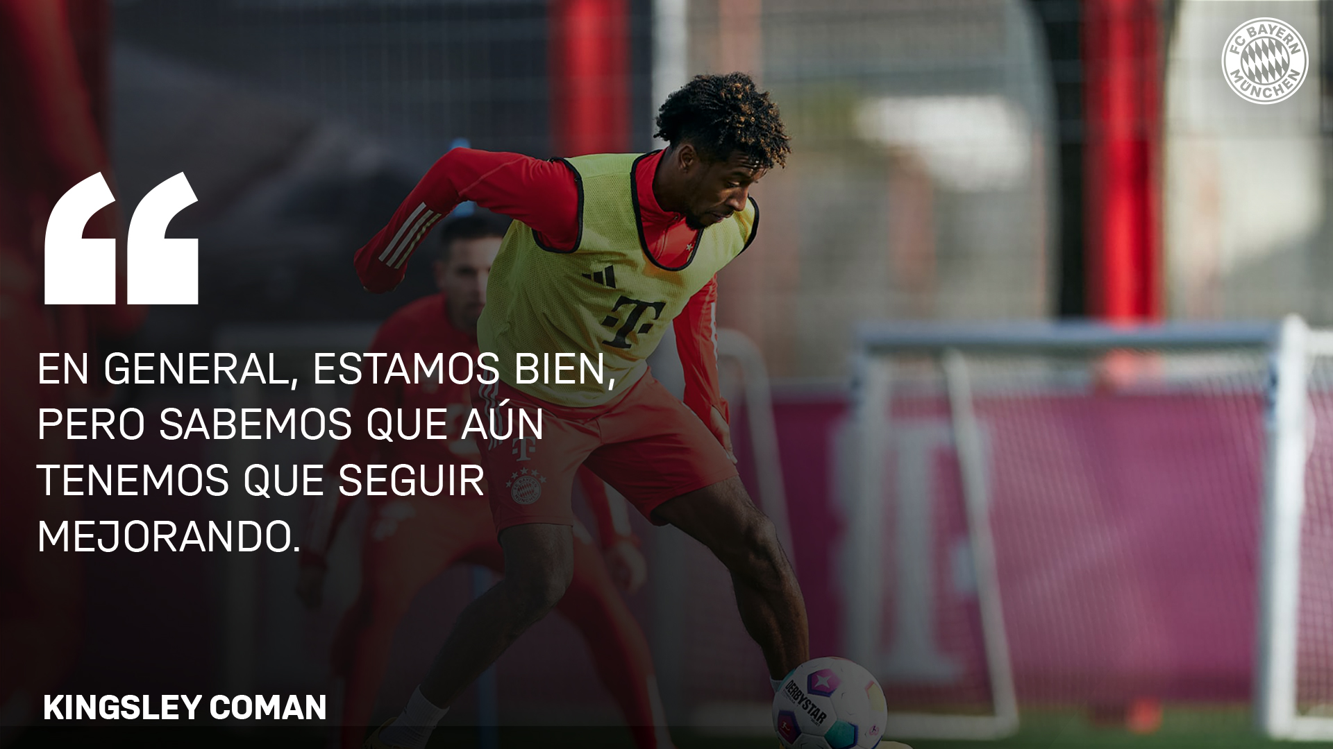 Kingsley Coman entrevista FC Bayern.