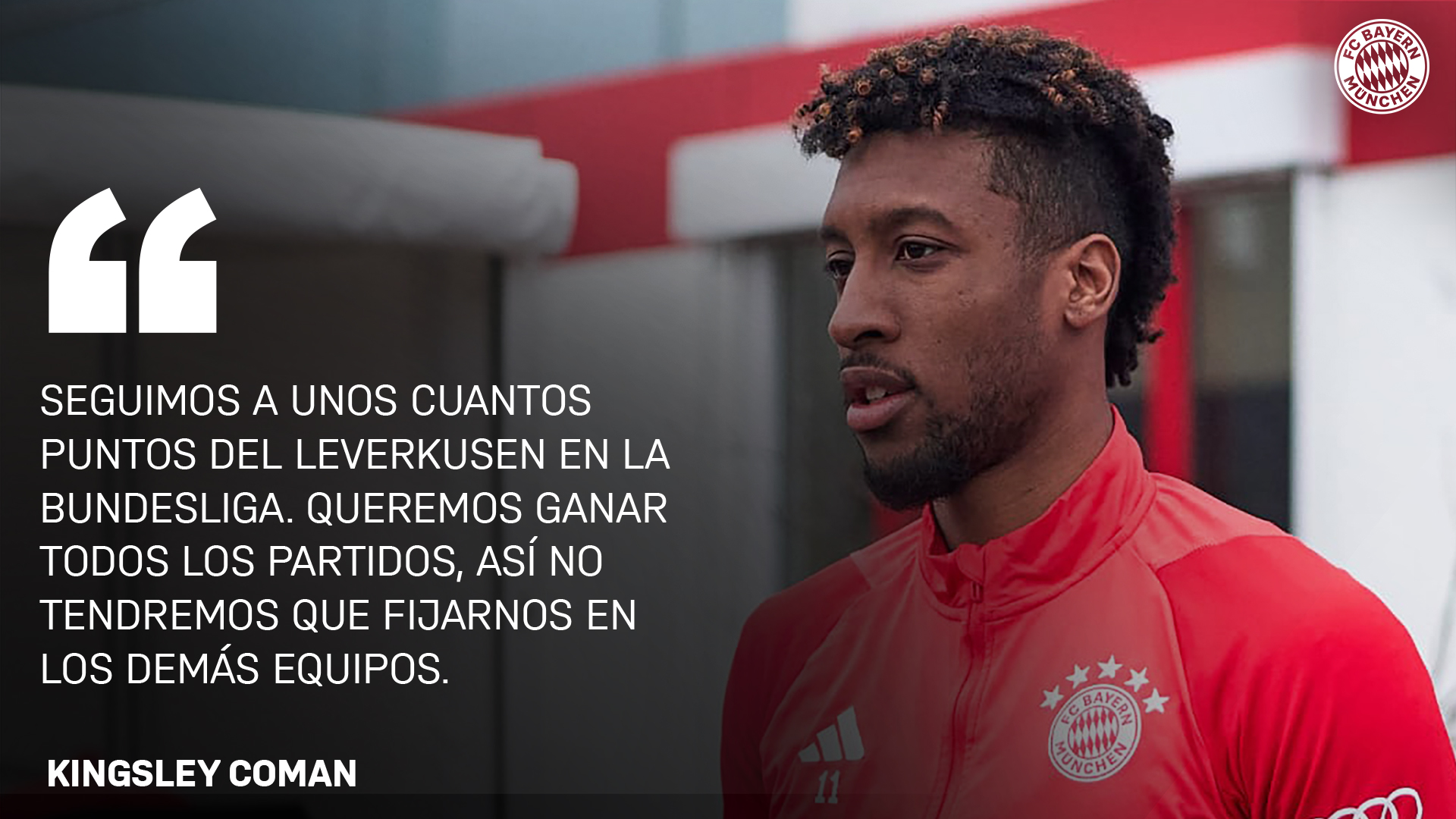 Kingsley Coman entrevista FC Bayern.