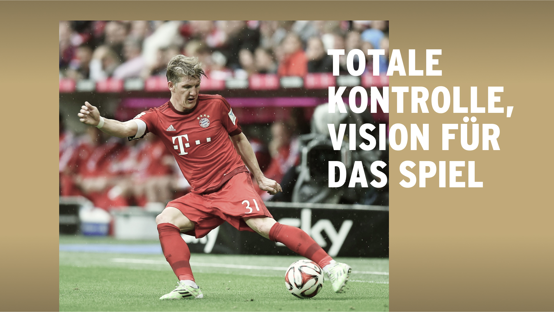 Bastian Schweinsteiger kontrolliert den Ball.