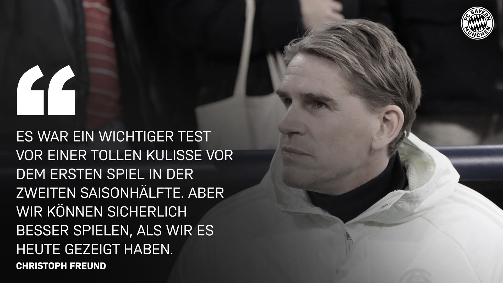 Christoph Freund zum Testspiel beim FC Basel