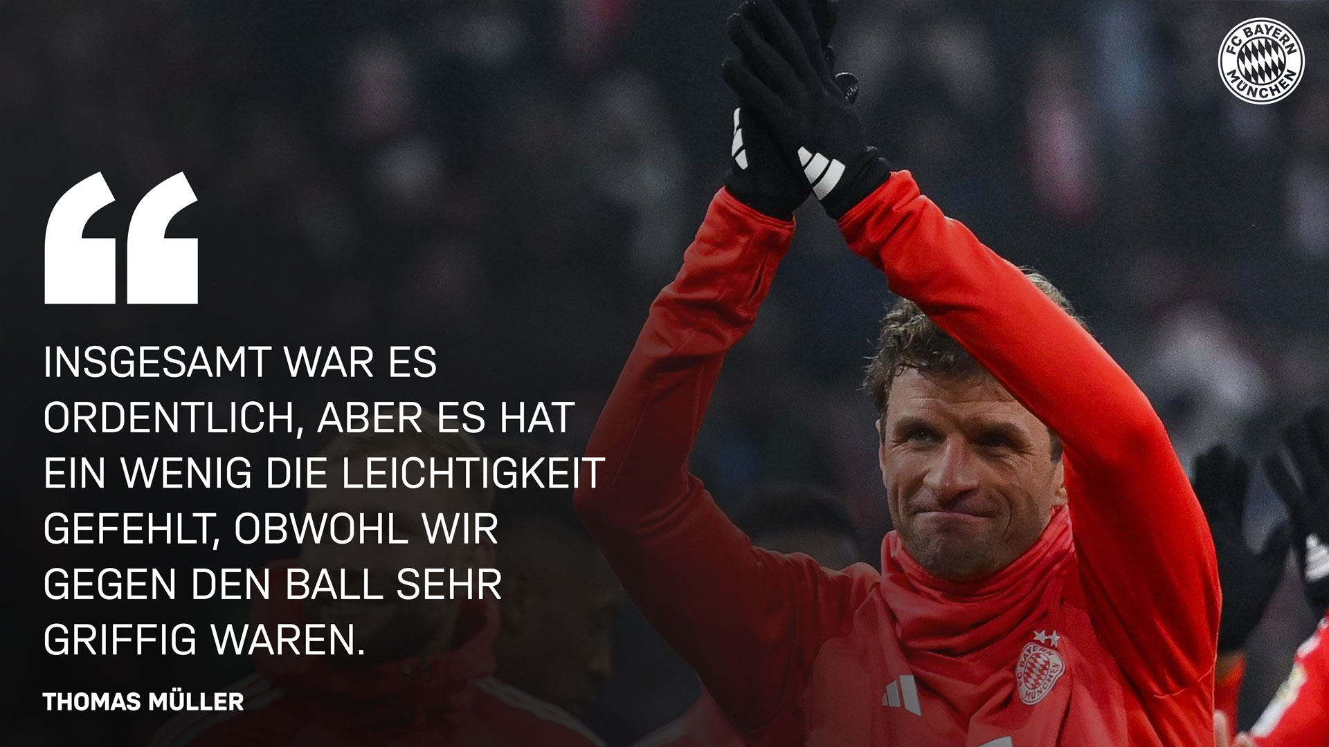 Thomas Müller zum Bundesliga-Spiel gegen die TSG Hoffenheim