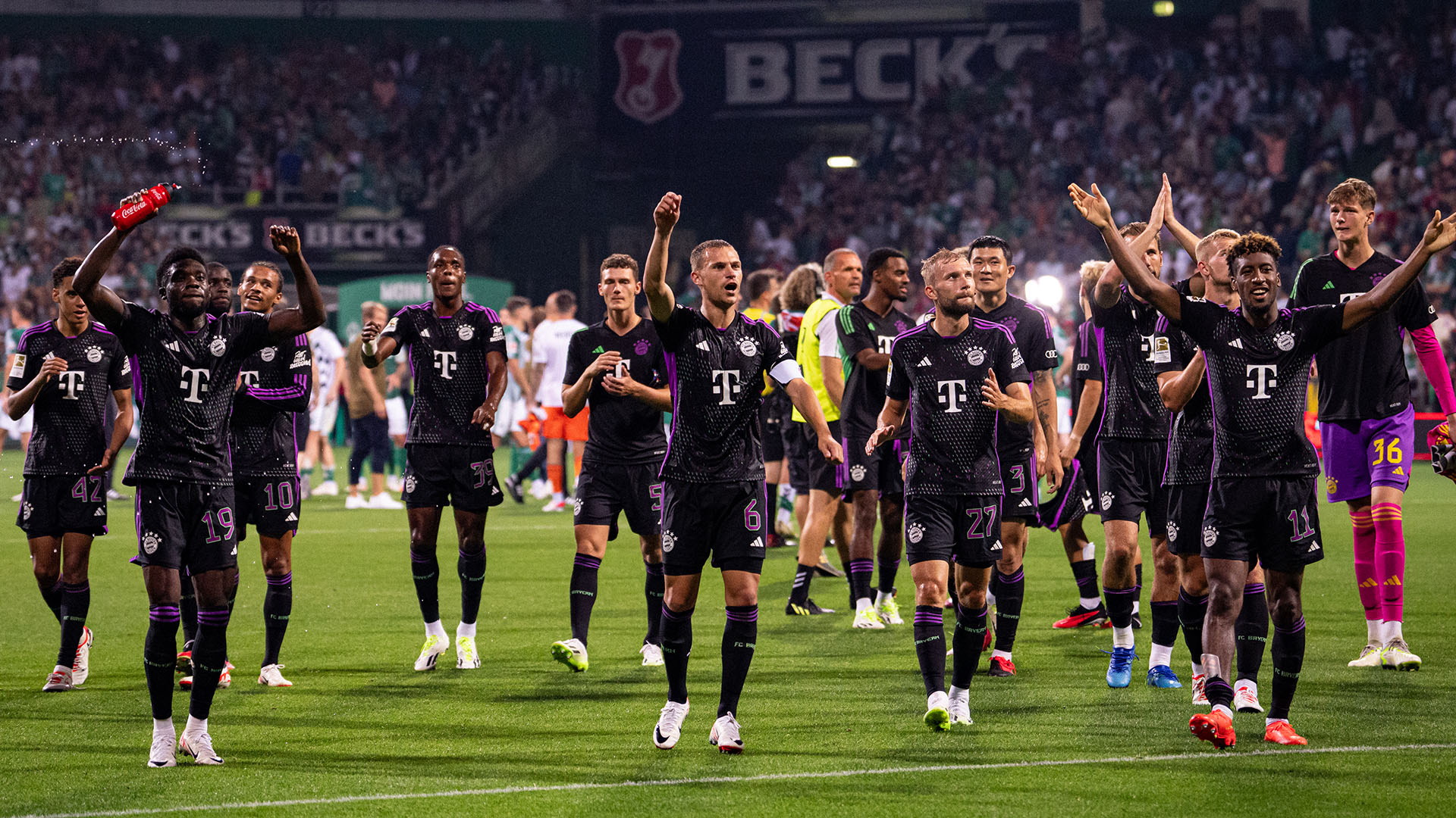 Bayern extended their unbeaten run against Werder Bremen in the Bundesliga to 28 games in August.