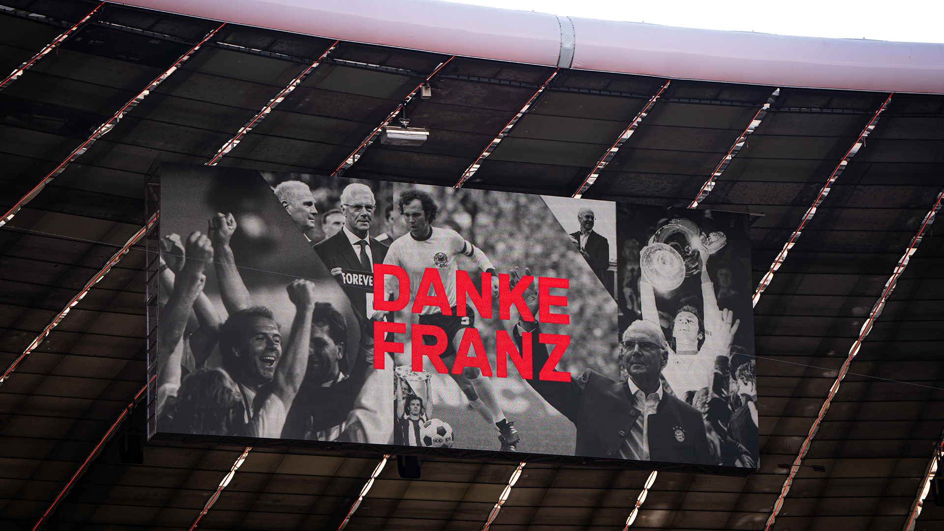 The pictures from the memorial service for Franz Beckenbauer at the Allianz Arena