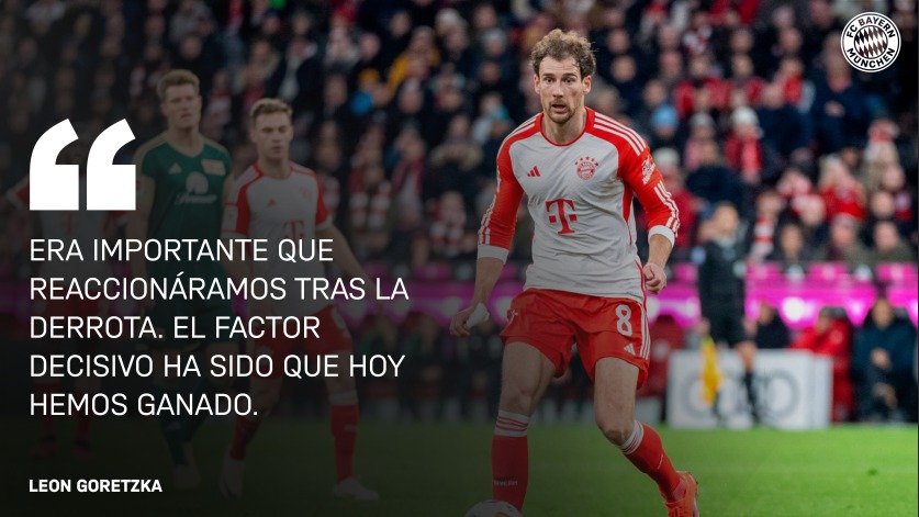 Leon Goretzka sobre el partido de Bundesliga contra el 1 FC Union Berlin