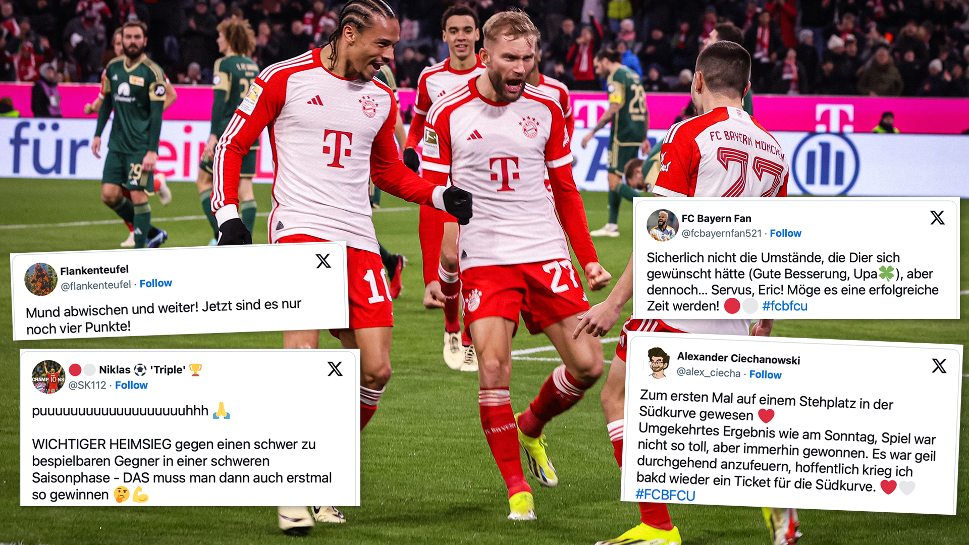 Tweets zum 1:0 des FC Bayern gegen Union Berlin