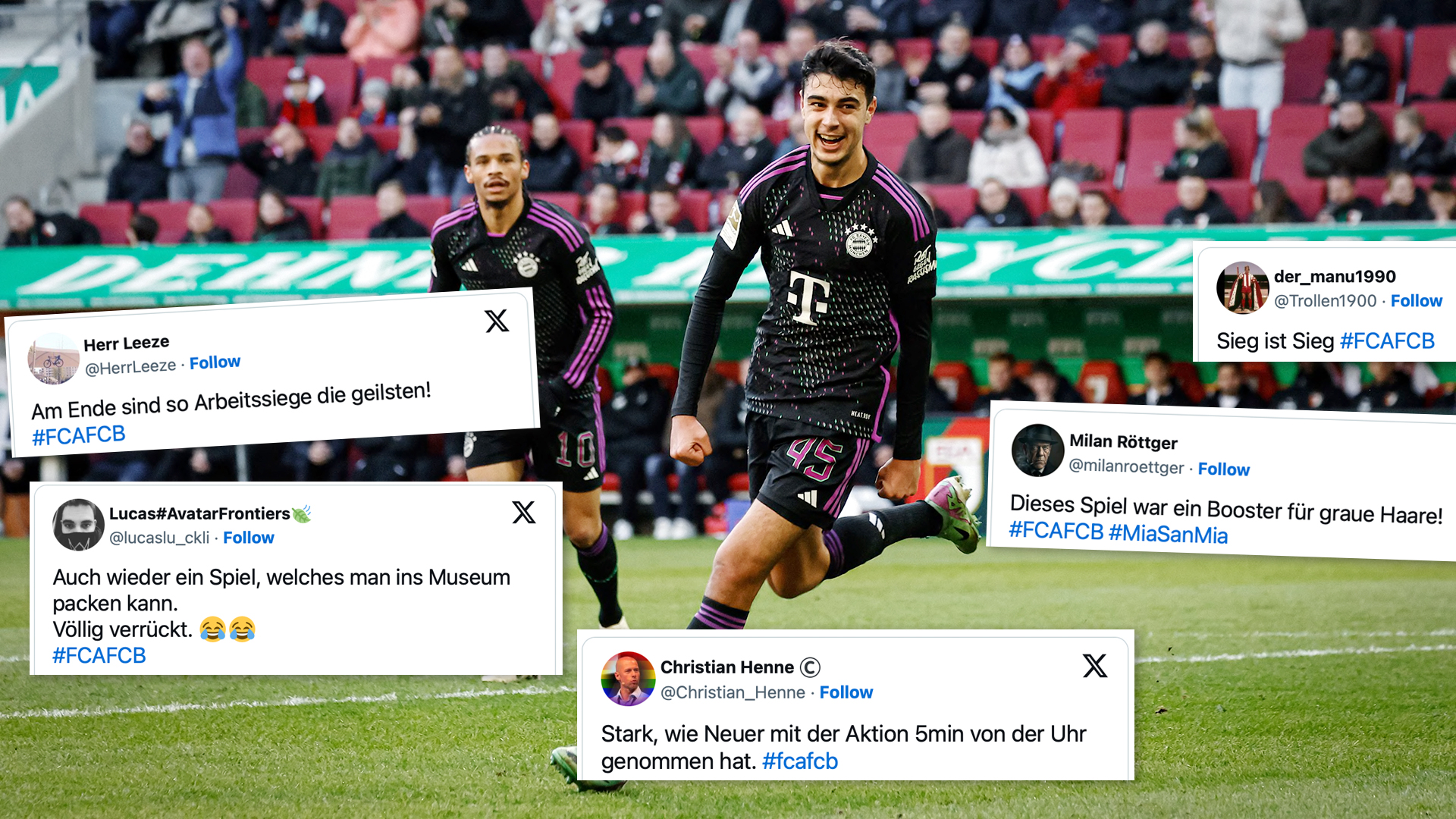 Tweets zum 3:2 des FC Bayern beim FC Augsburg