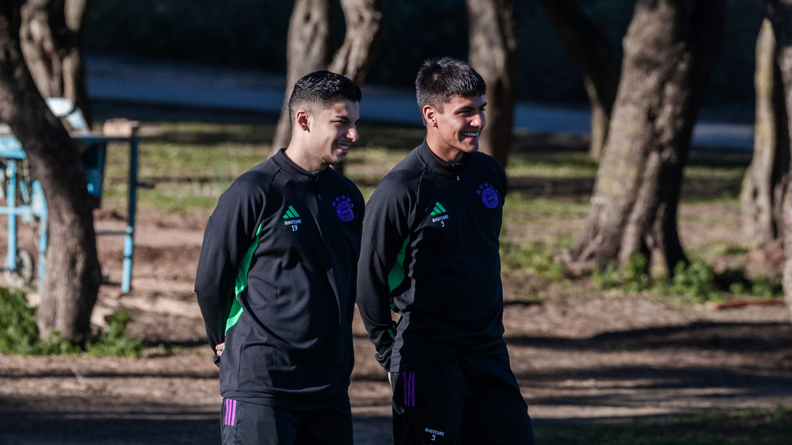 Davide Dell'Erba und Matteo Perez Vinlöf im Winter-Trainingslager der Amateure.