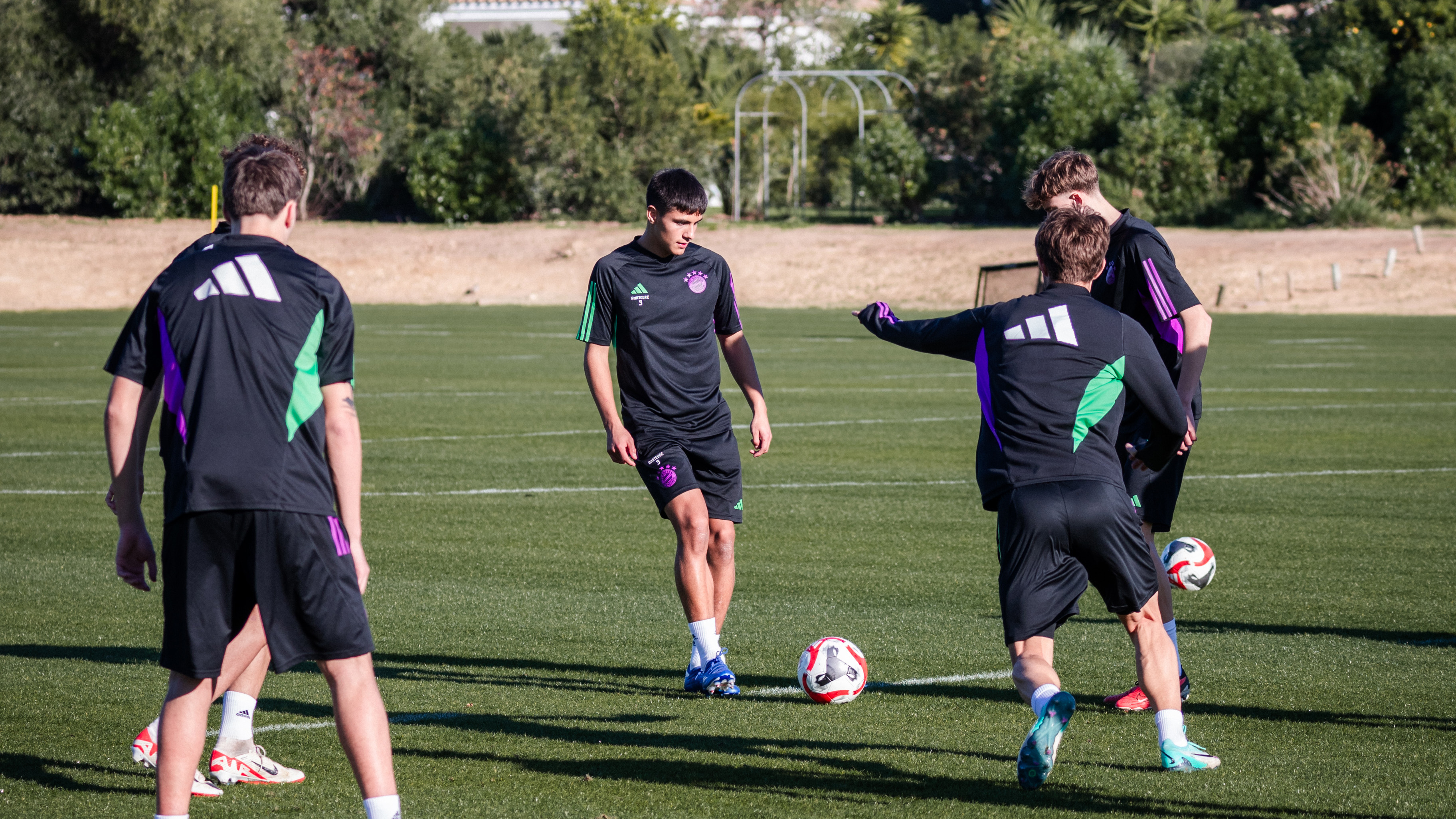 Die FC Bayern Amateure im Trainingslager.