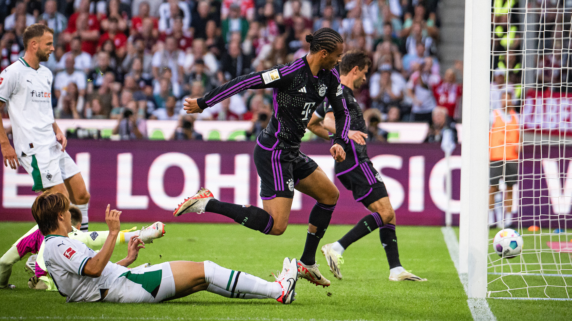 Beim 2:1 des FC Bayern in Gladbach gelang Leroy Sané der zwischenzeitliche Ausgleich.