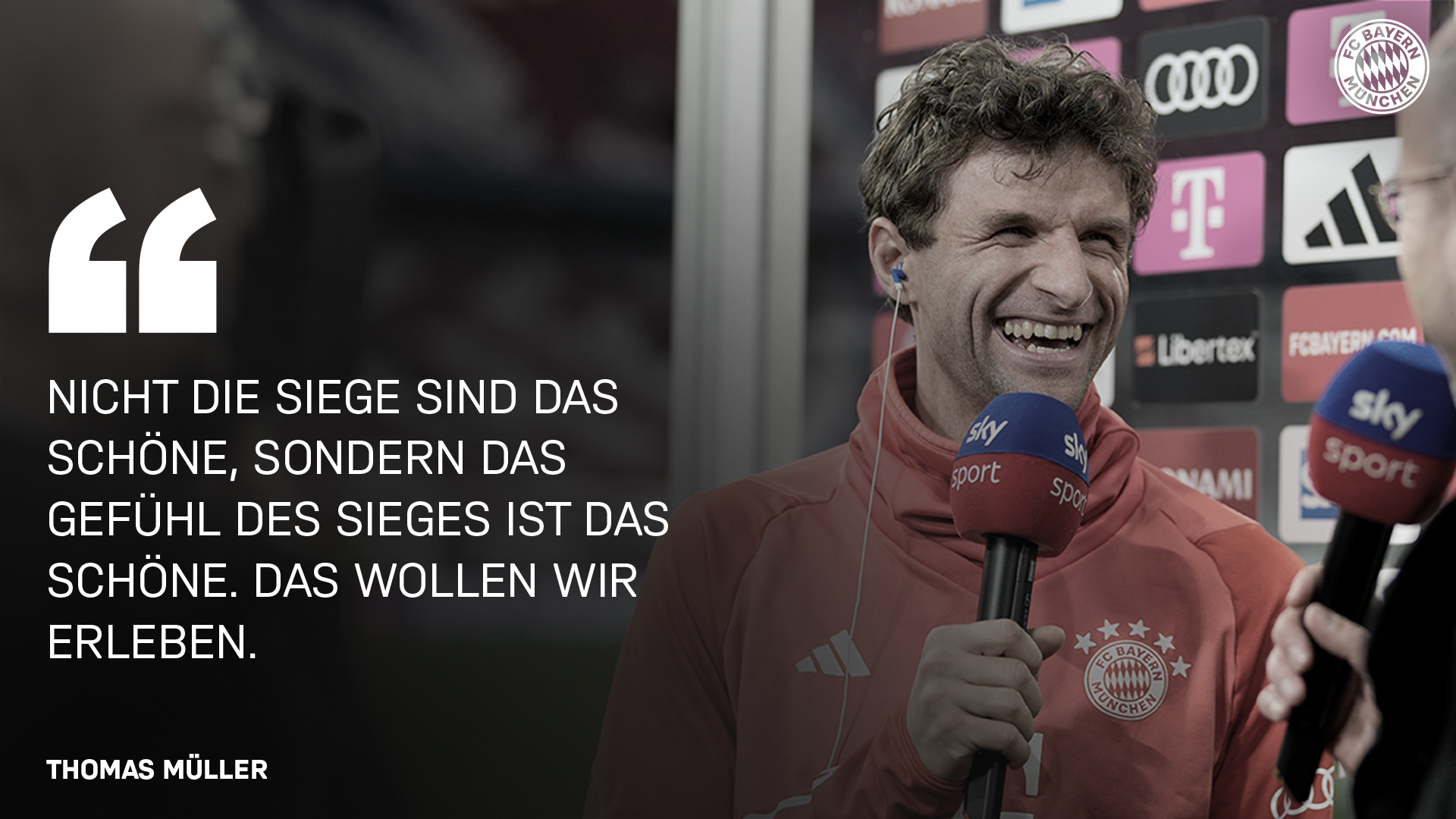 Thomas Müller zum Bundesliga-Spiel gegen Borussia Mönchengladbach