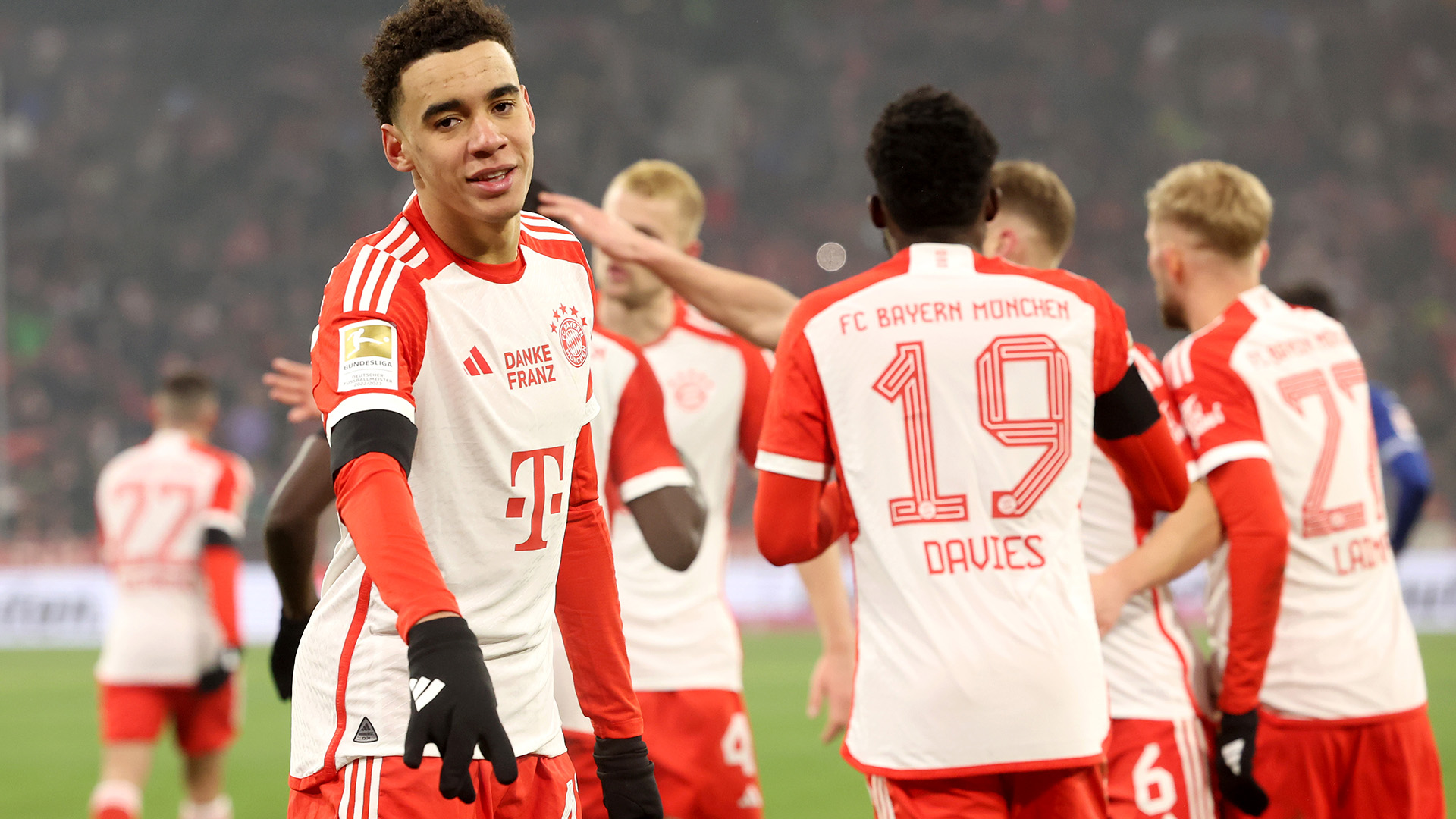 Jamal Musiala erzielte das FC Bayern Tor des Monats Januar 2024