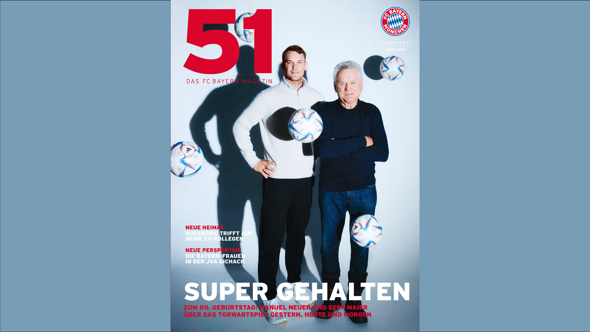 Cover des FC Bayern Magazin 51 März 2024