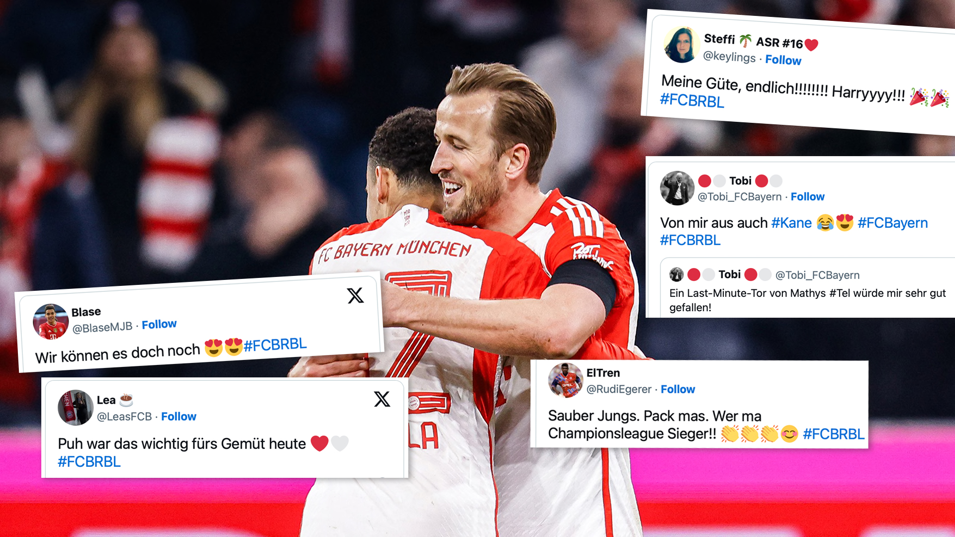 Tweets zum 2:1 des FC Bayern gegen RB Leipzig