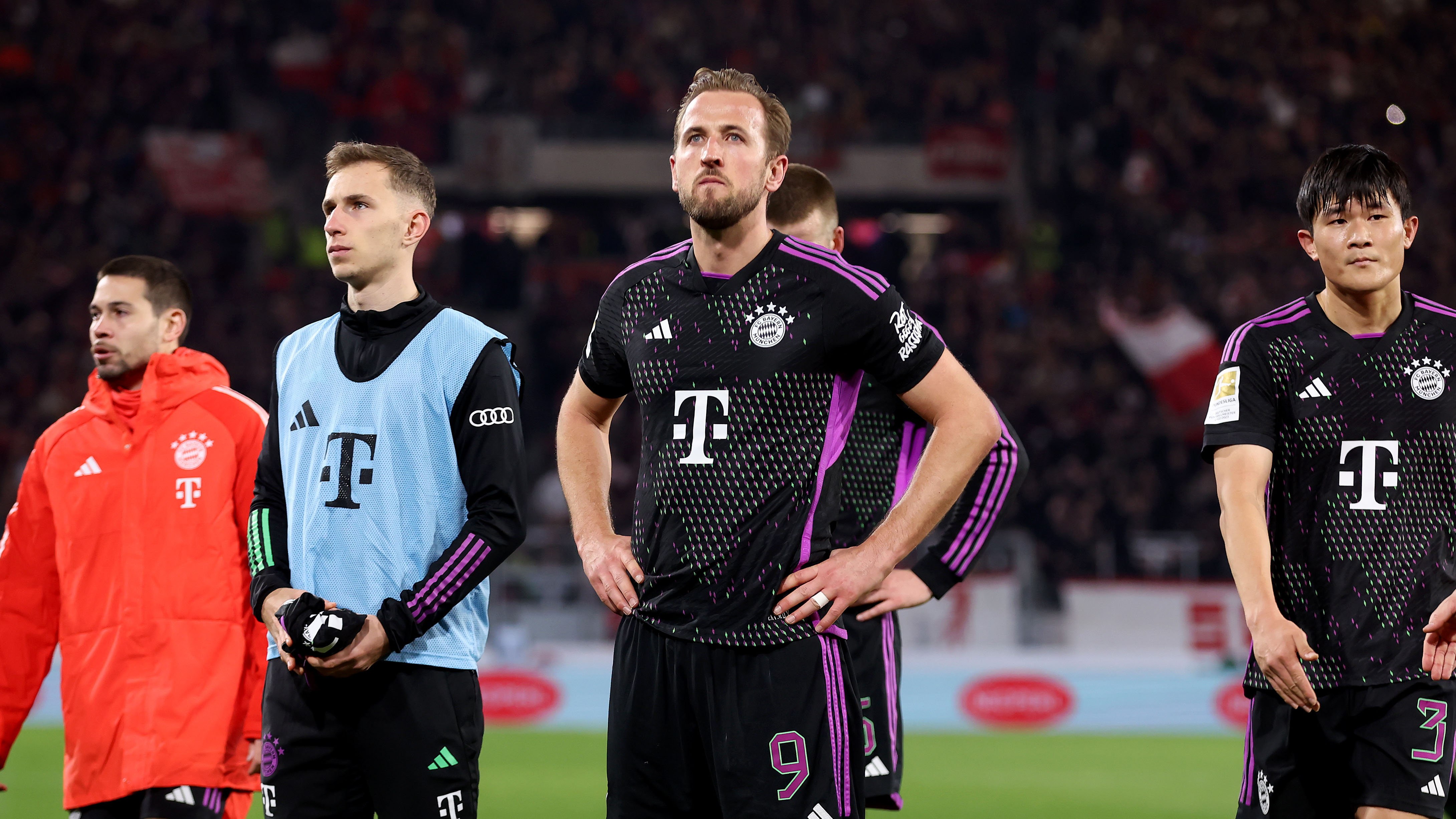 Harry Kane nach dem Bundesliga-Spiel des FC Bayern beim SC Freiburg