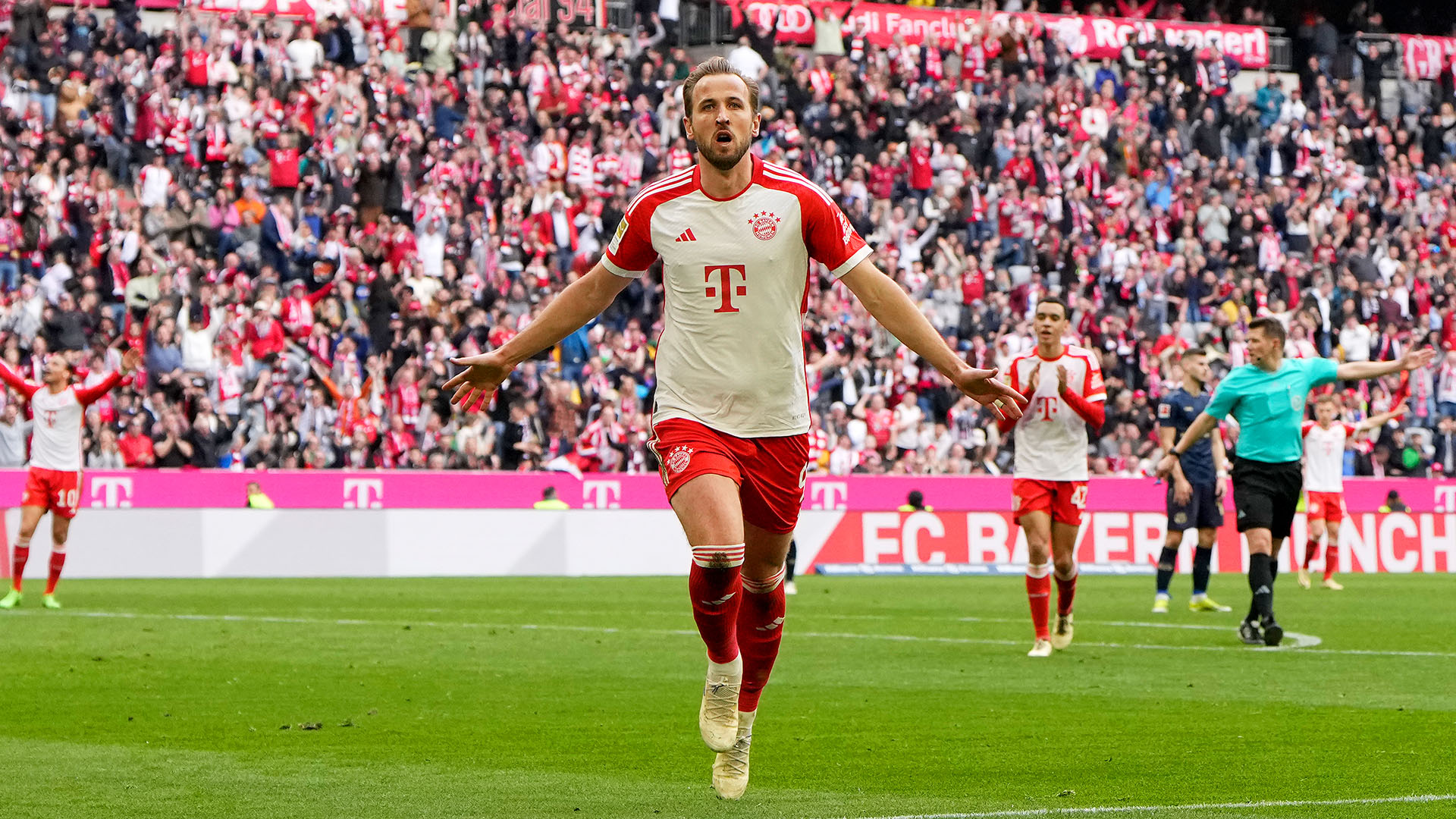 Harry Kane celebration FC Bayern