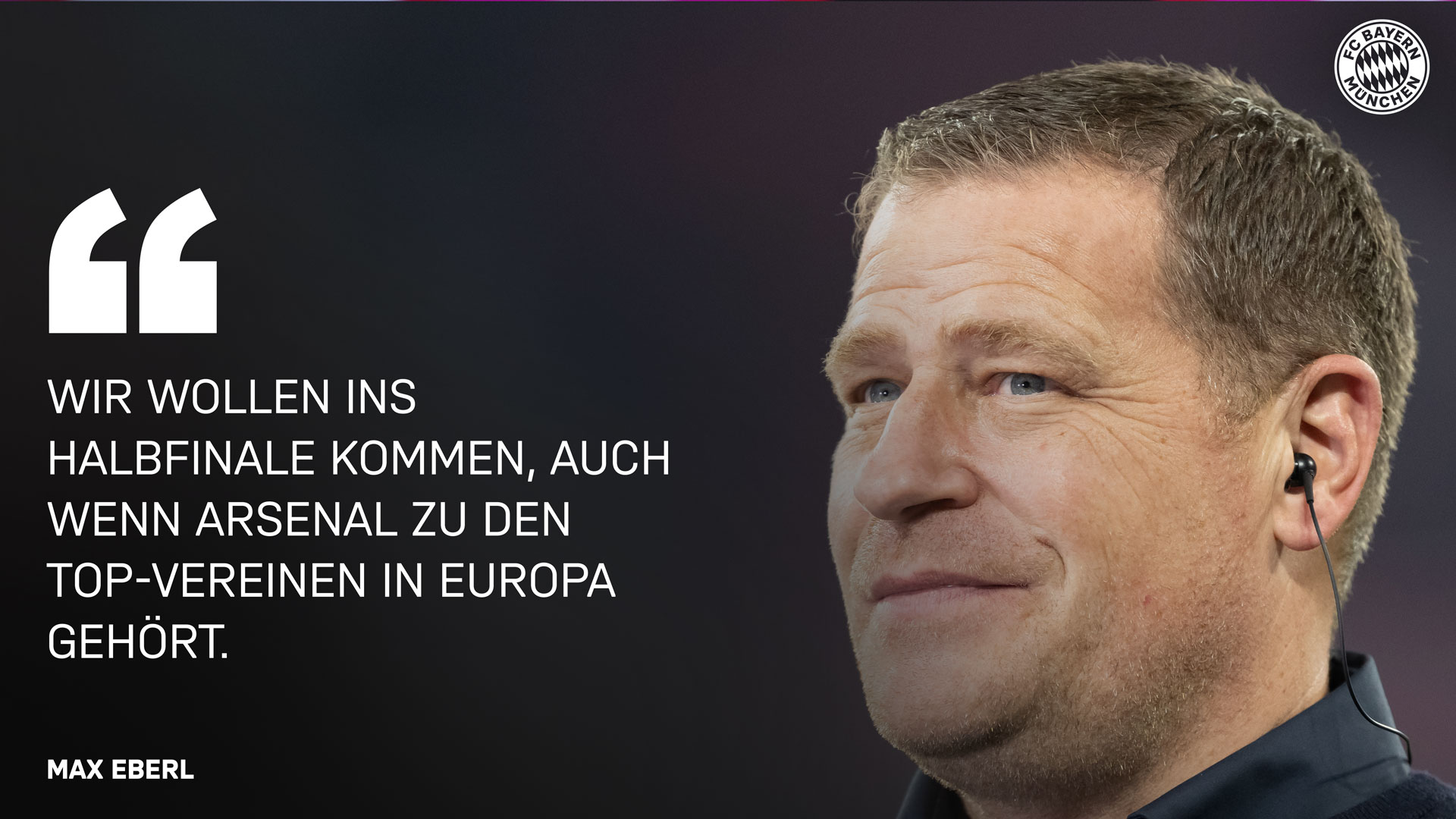 Max Eberl zur CL-Auslosung