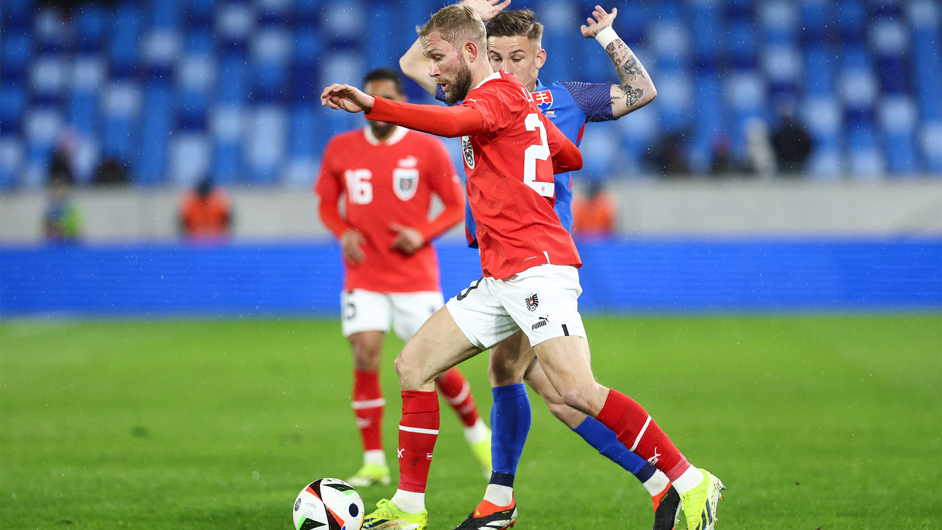 Konrad Laimer und die österreichische Nationalmannschaft erkämpften sich einen 2:0-Erfolg über die Slowakei.