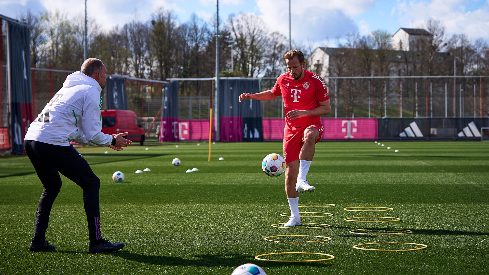 Harry Kane absolvierte am Montag eine individuelle Trainingseinheit.